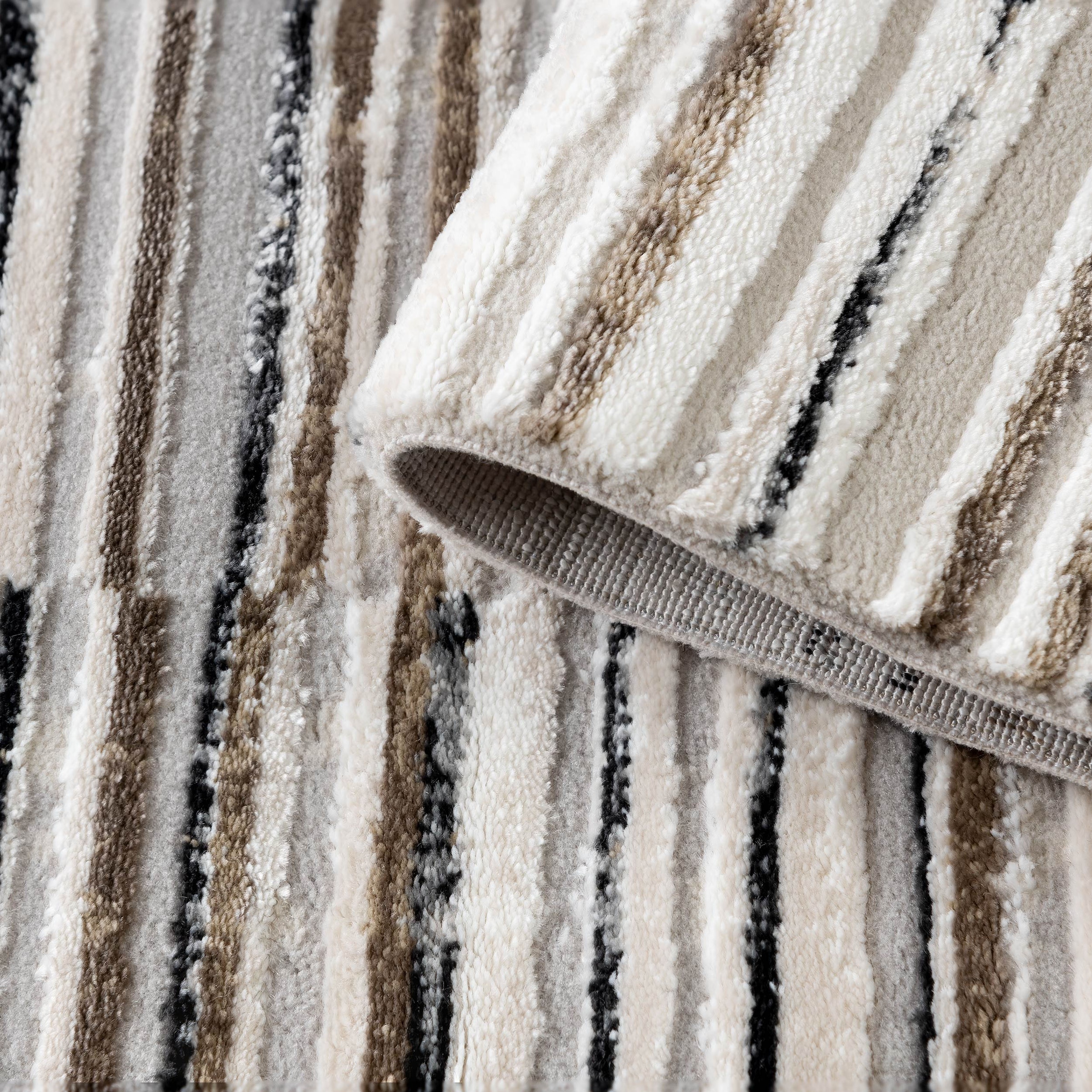 Sehrazat Teppich »Glory 260«, rechteckig, 10 mm Höhe, Hoch-Tief-Struktur, Kurzflorteppich, Wohnzimmer