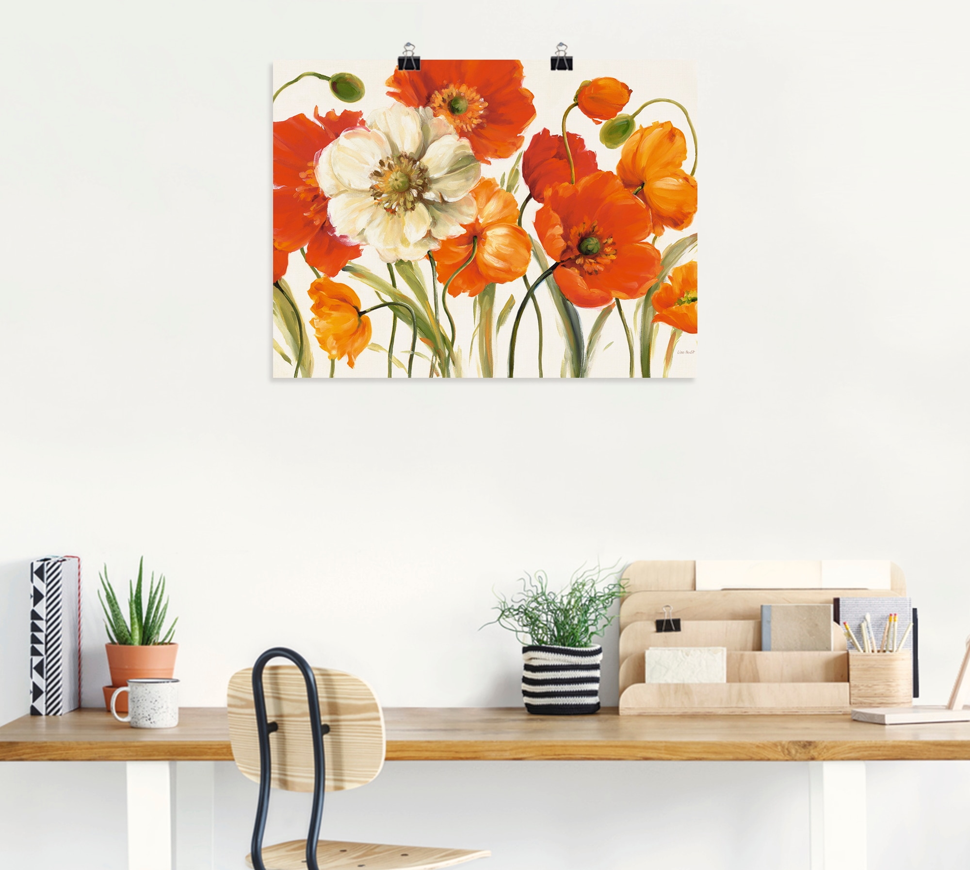 Artland Wandbild »Mohnblumen I« Blumen 1 Stk. tlg. als Leinwandbild, Poster in verschied. Größen