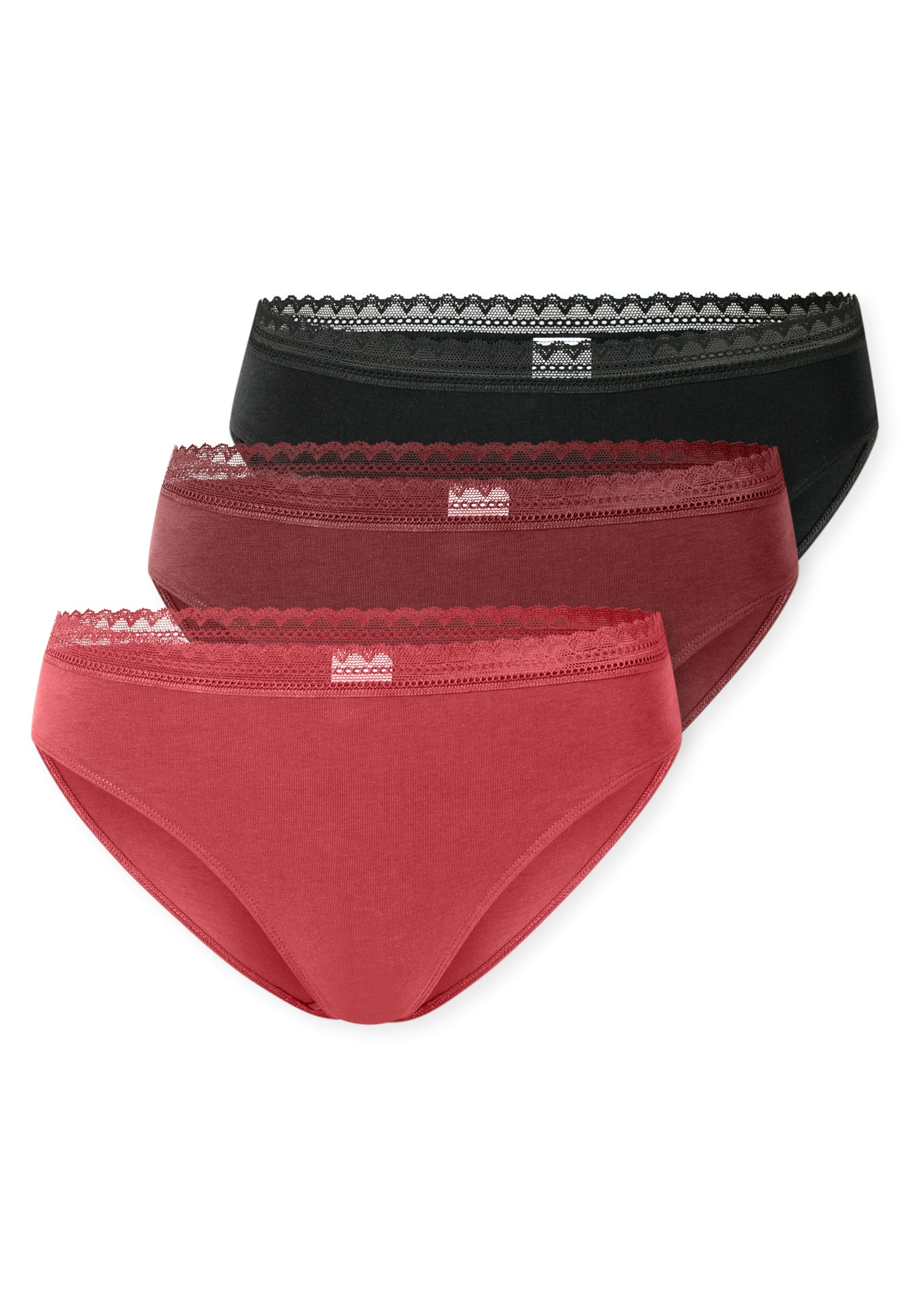 Schiesser Rioslip »Modern Multipacks« 3er Pack,  Spitzenbänder, Baumwollmischung, Single Jersey