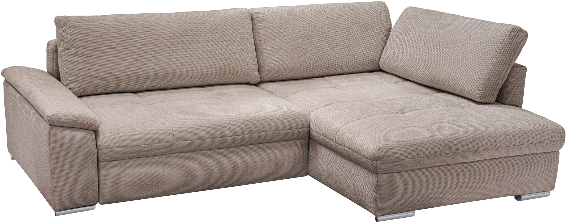 exxpo - sofa fashion Ecksofa »Casa Grande inkl. Bettfunktion, Bettkasten, bequem«, L-Form, guter Sitzkomfort, grioße Liegefläche