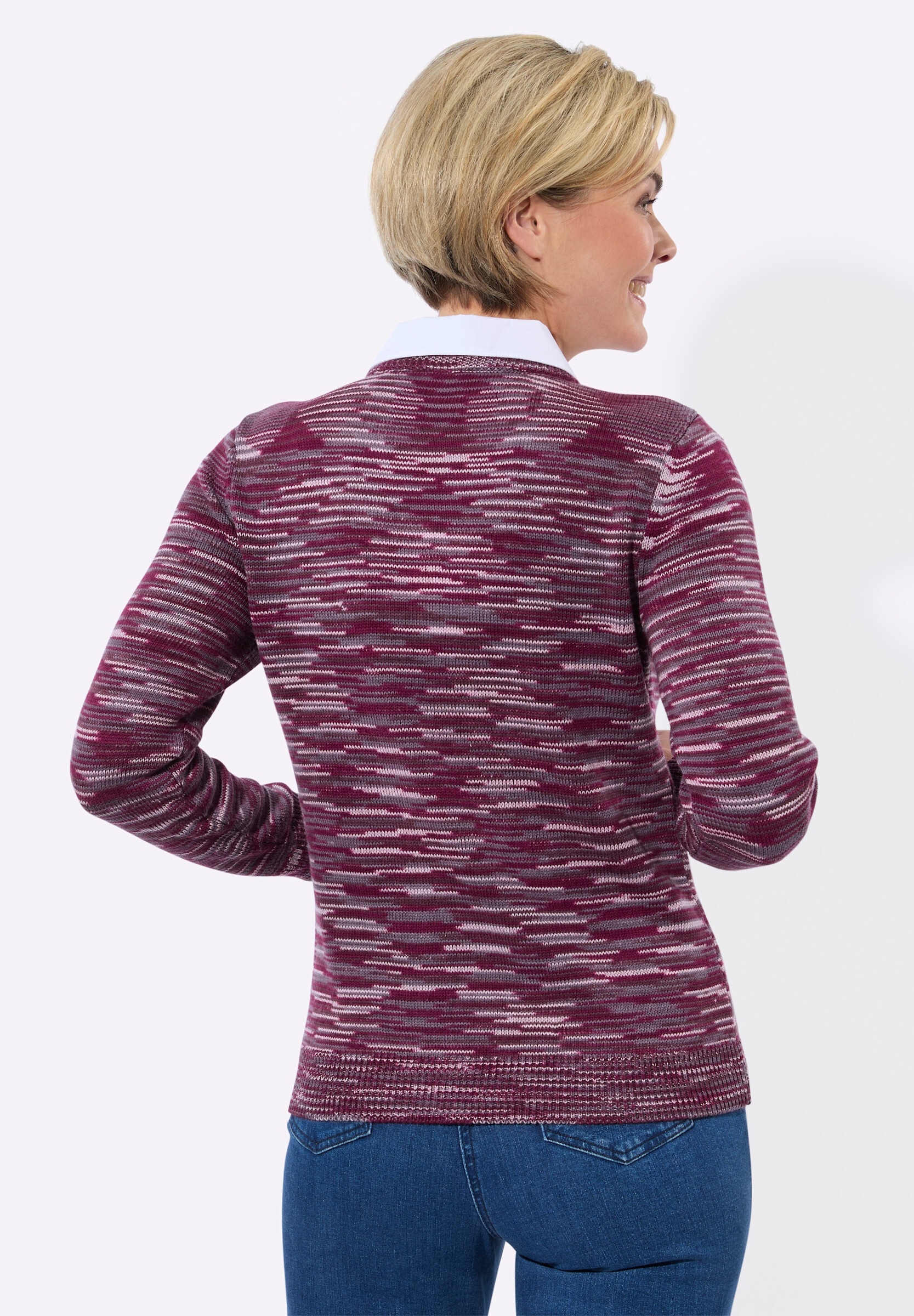 Witt 2-in-1-Pullover »2-in-1-Pullover 2-in-1-Pullover in Melange-Optik«