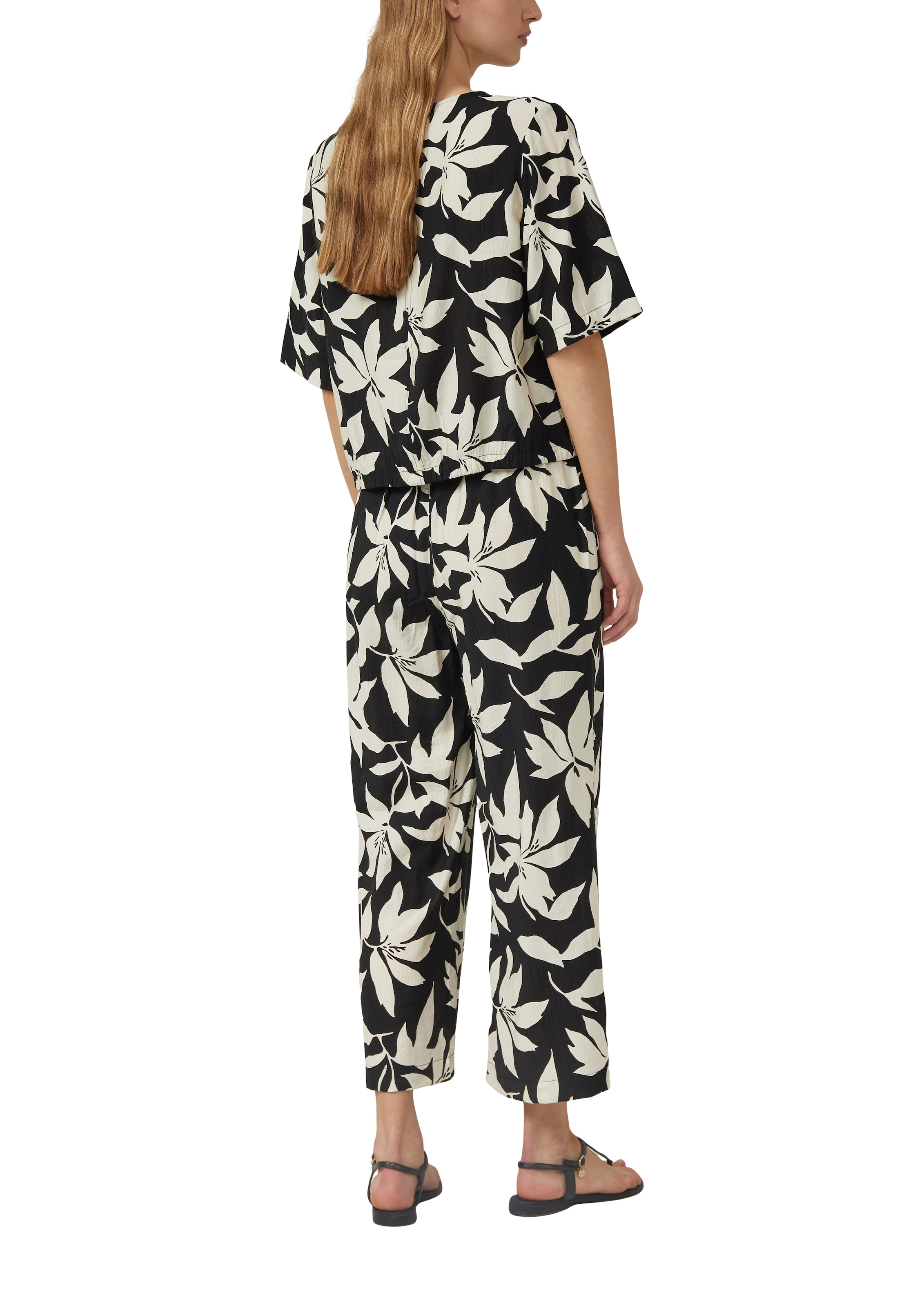 s.Oliver Shirtbluse weite Passform, V-Ausschnitt