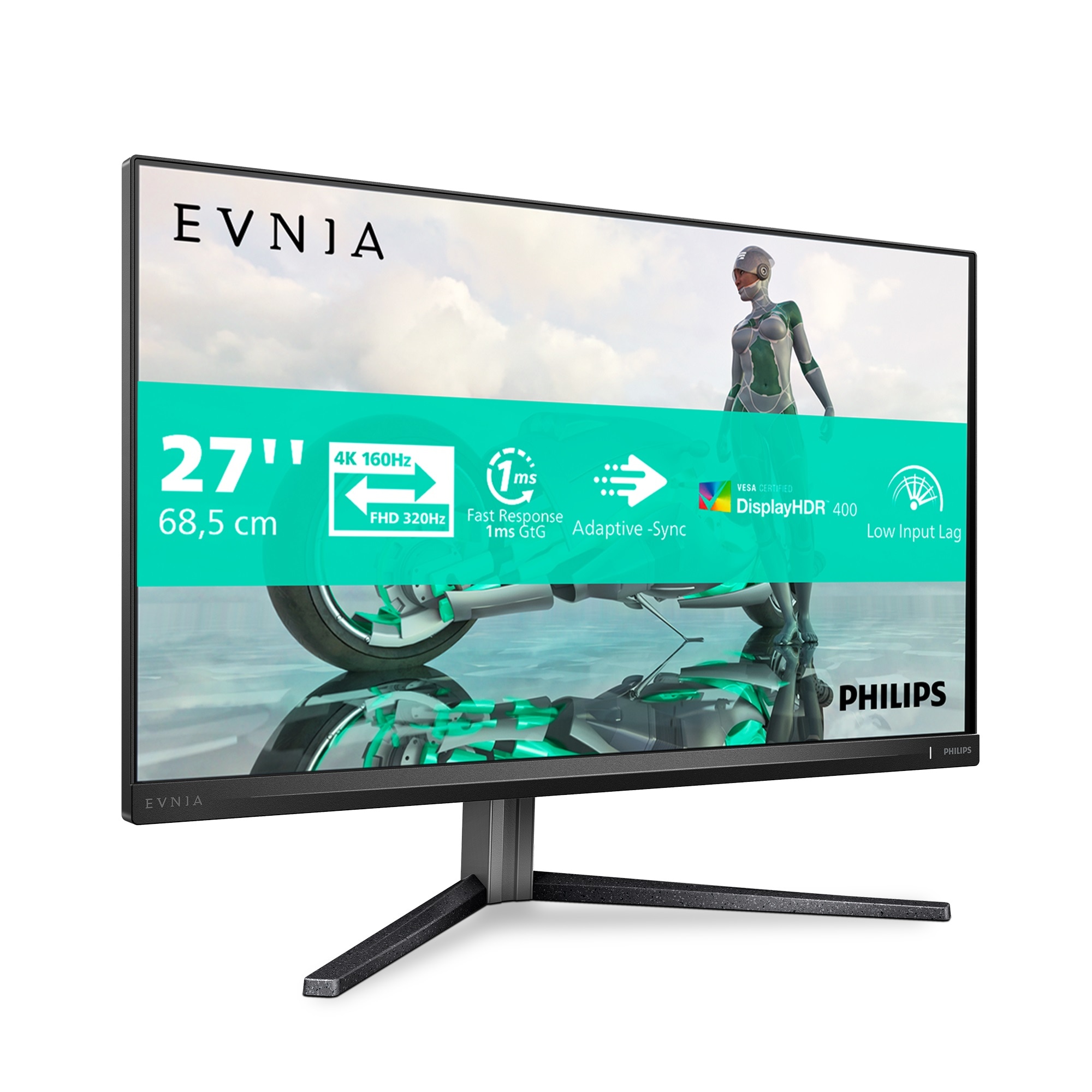 Philips Gaming-LED-Monitor »27M2N3800A« 68,5 cm/27 ″  3840 x 2160 px 1 Reaktionszeit 160 Hz Dual Frame, Pivot, Drehbar, Neigbar, Höhenverstellbar, Lautsprecher
