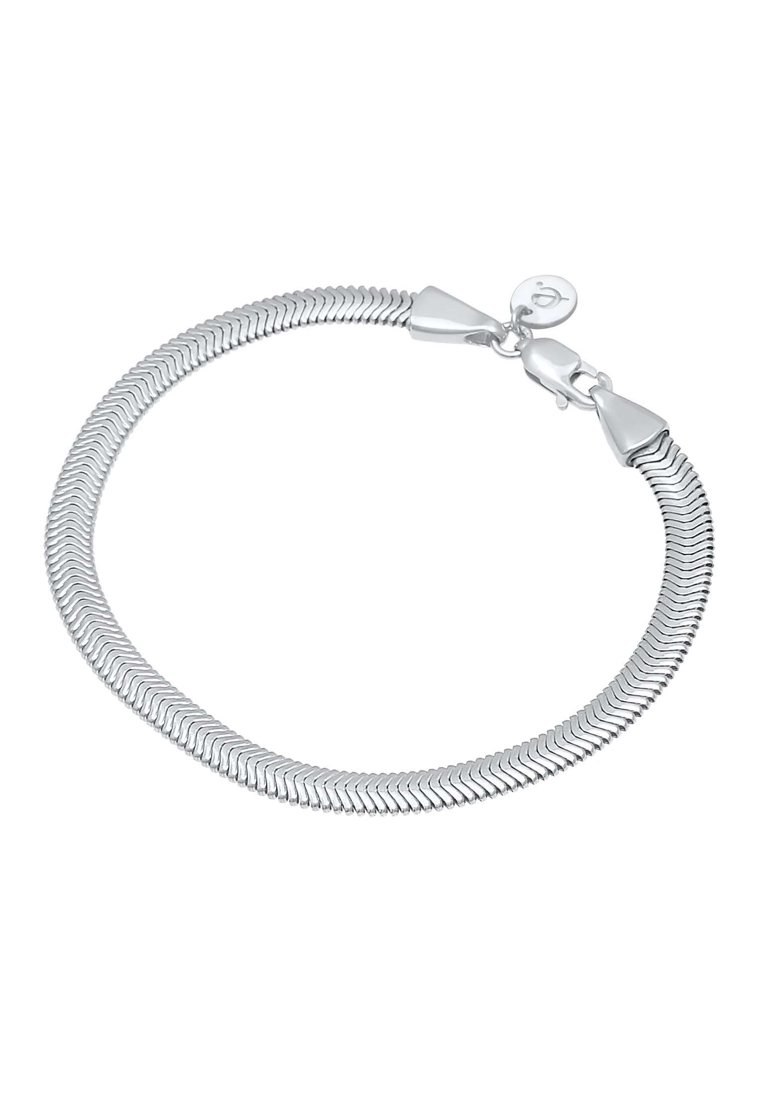 Elli Premium Armkette »Armband Flach Elegant Schlangenkette 925 Silber«