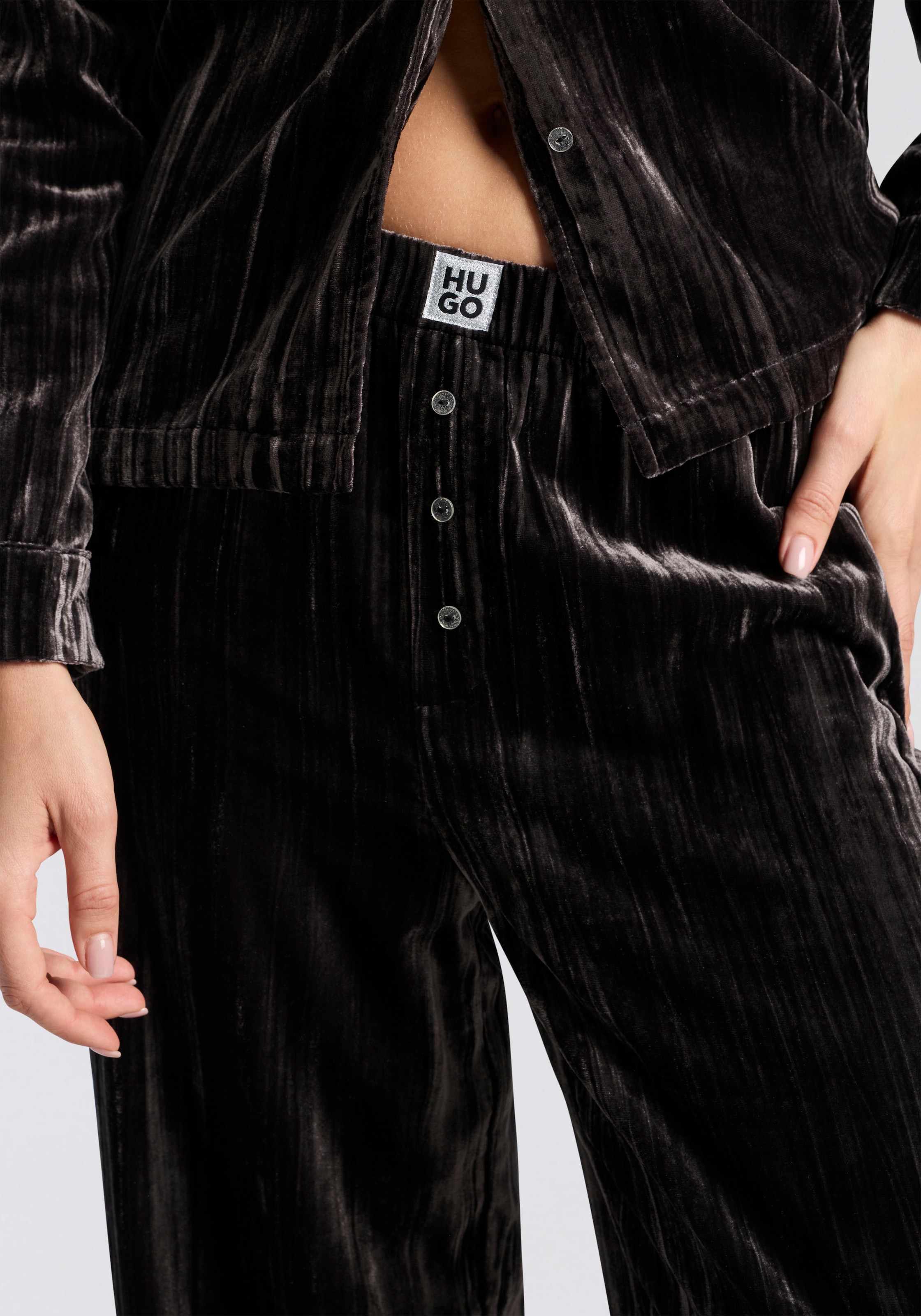 HUGO Underwear Pyjamahose »Velvet«  aus weichem Material, mit elastischem Bund