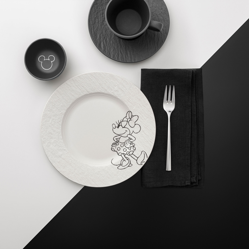 Villeroy & Boch Dipschale »Dipschalen Manufacture Rock - Mickey Mouse ø 7,7 cm 6er Set schwarz« 6 Spülmaschinenfest, Mikrowellensicher