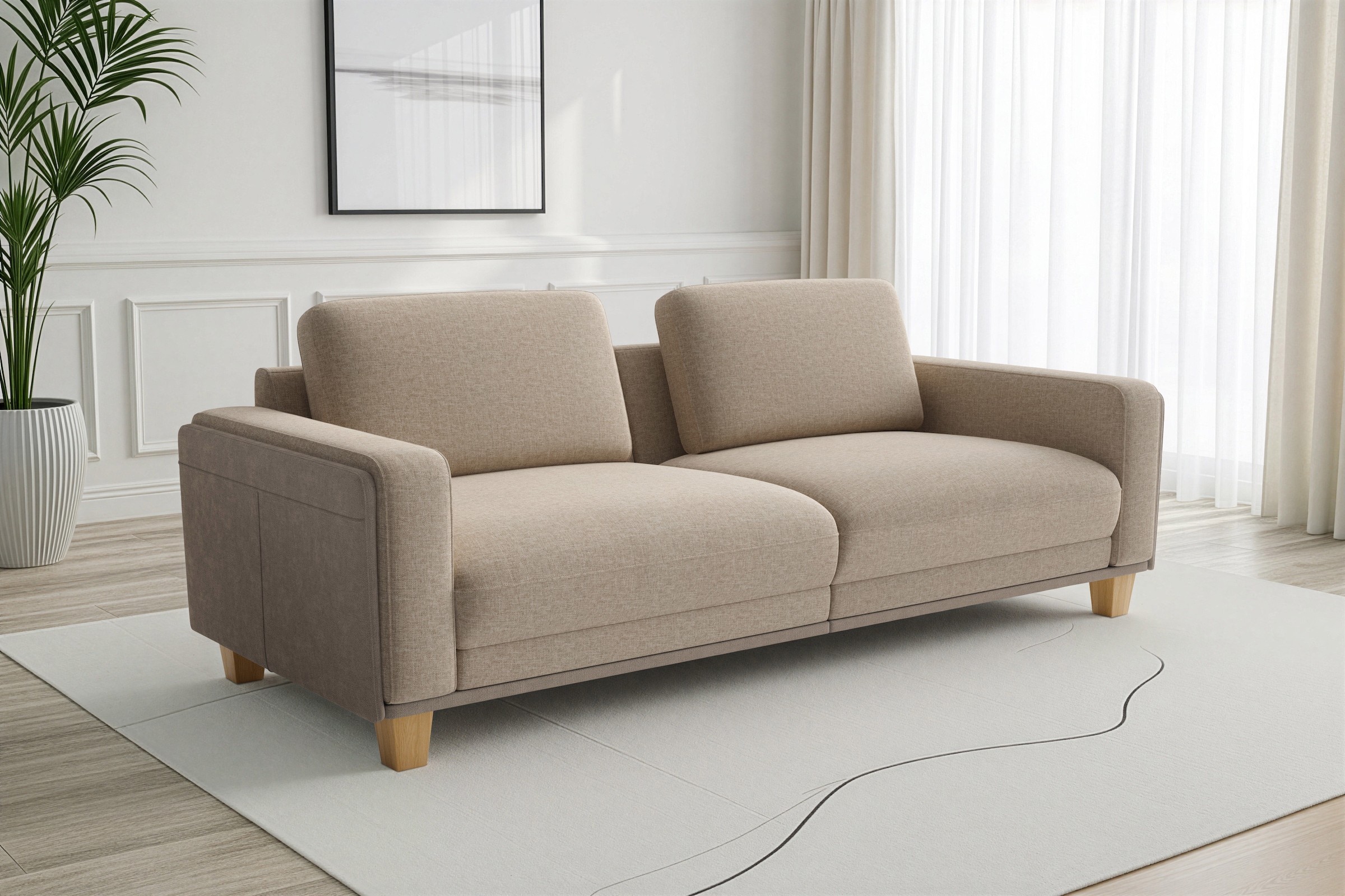 sit&more Big-Sofa »Concept« Modernes Sofa in drei Fußfarben zur Auswahl