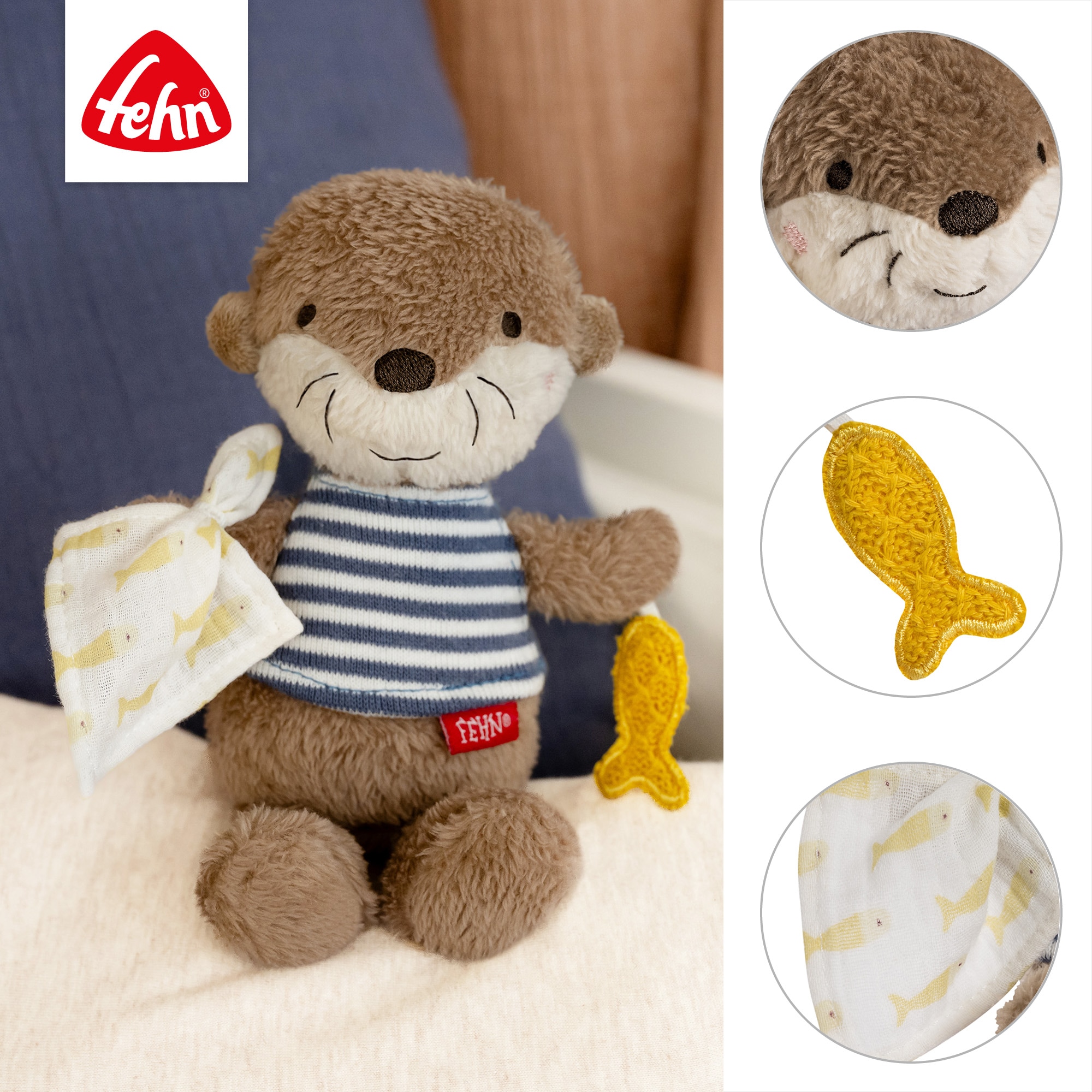 Fehn Kuscheltier »Otter Theo, Bean Bag Otter«