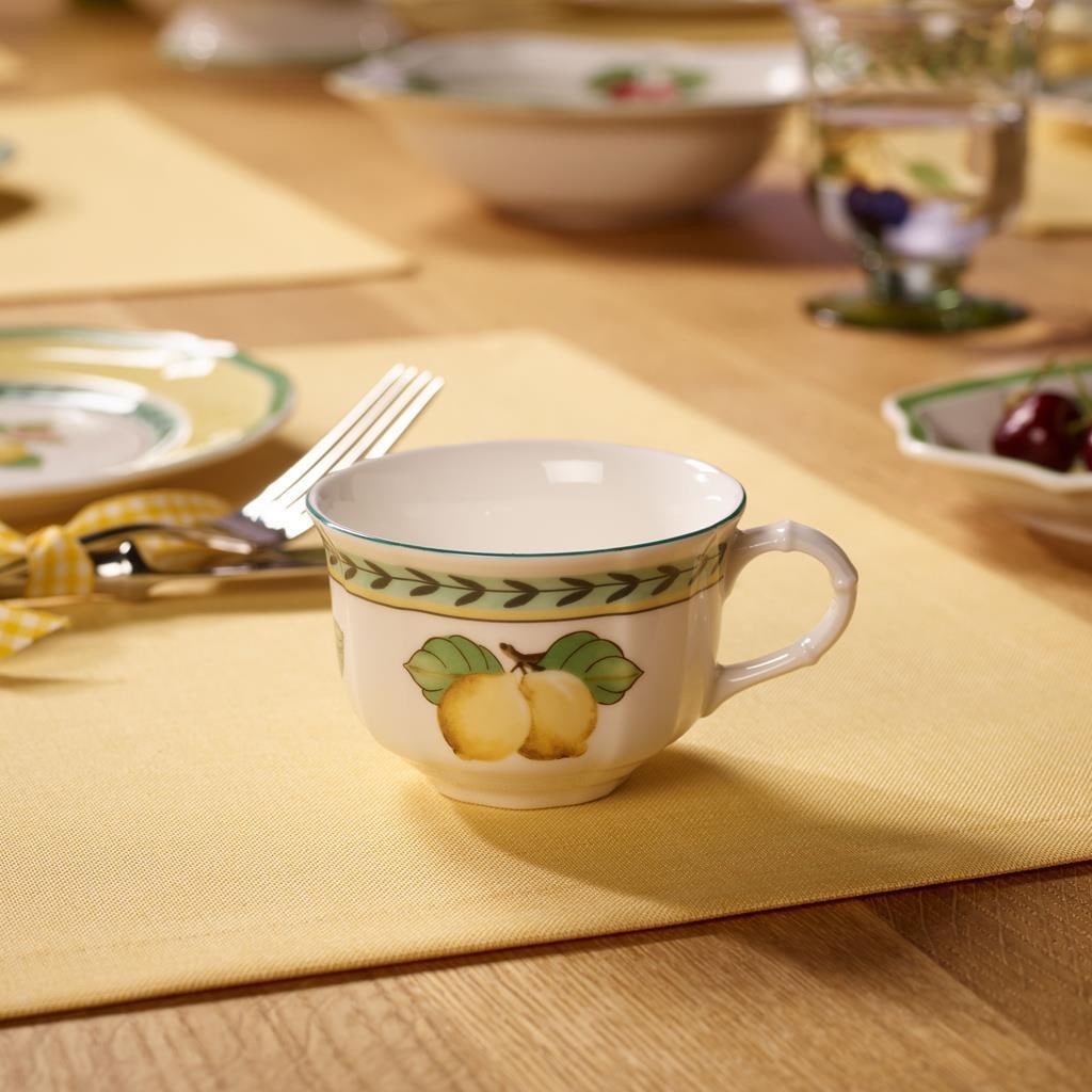 Villeroy & Boch Tasse »Teetasse mit Untertasse French Garden Fleurence 130 ml bunt« Spülmaschinengeeignet, Mikrowellenfest