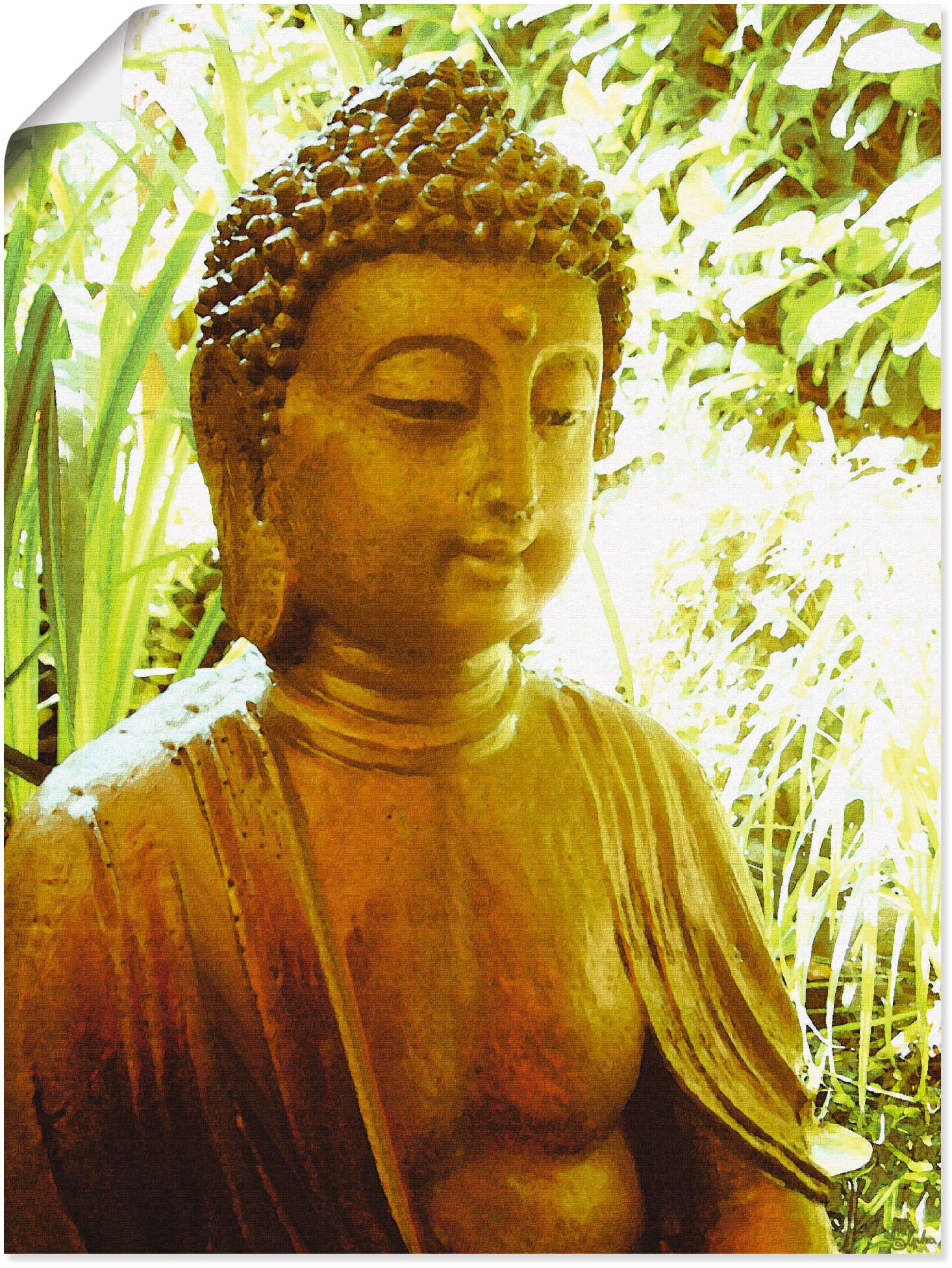 Artland Wandaufkleber als Buddha«, »Die St.), (1 in Größen von Rechnung Religion, Leinwandbild, Wandbild Seele kaufen auf verschied. Poster,