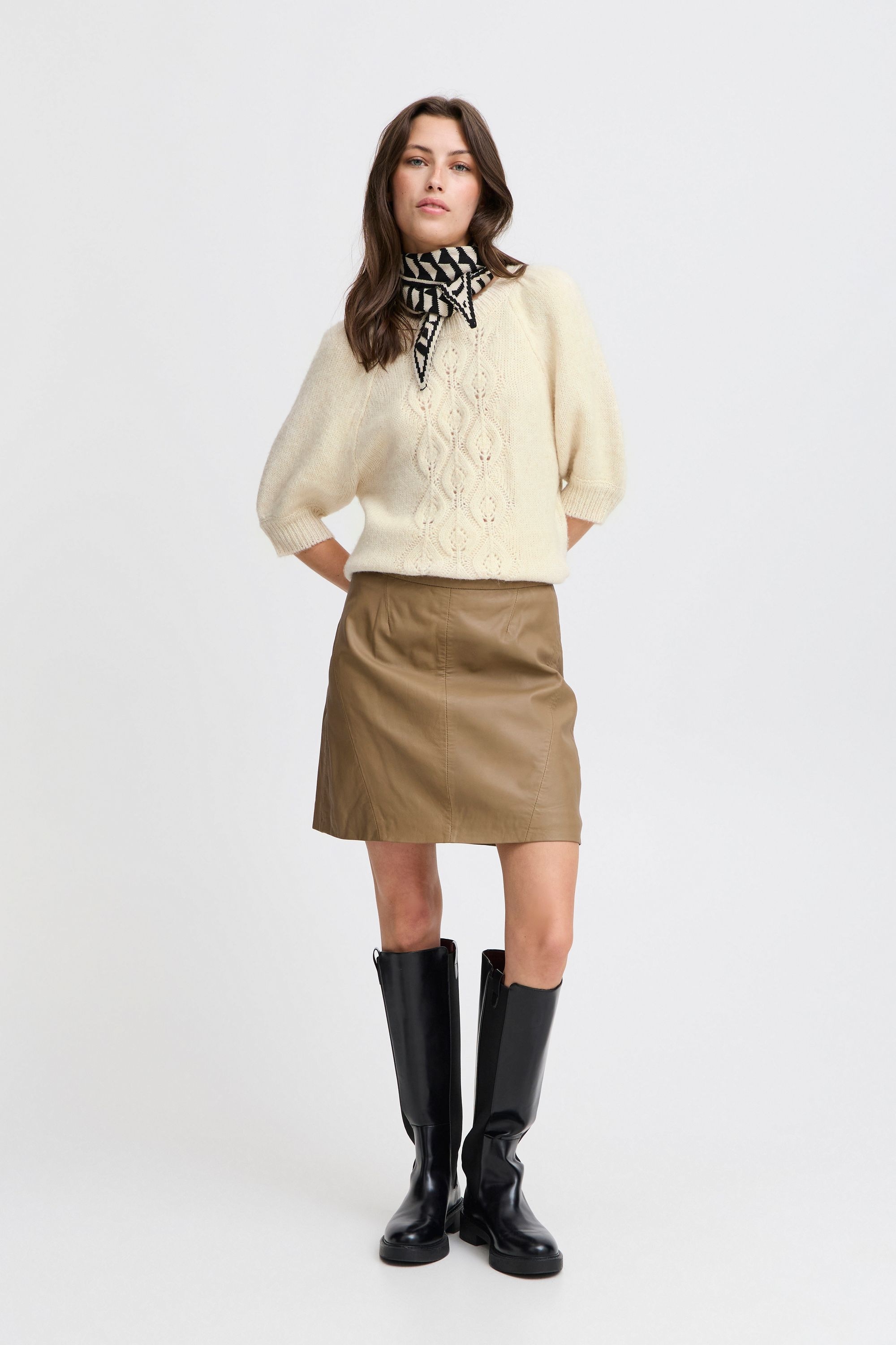b.young Strickpullover »Strickpullover BYOKSANA SHORT SLEEVE JUMPER -«