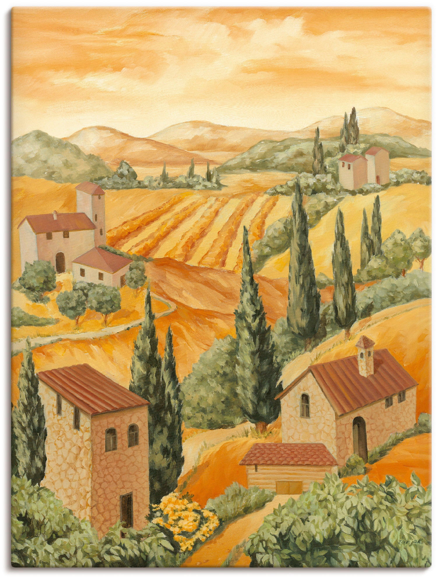 Artland Wandbild »Italien Toscana«, Europa, (1 St.), als Alubild,  Leinwandbild, Wandaufkleber oder Poster in versch. Größen auf Rechnung  bestellen
