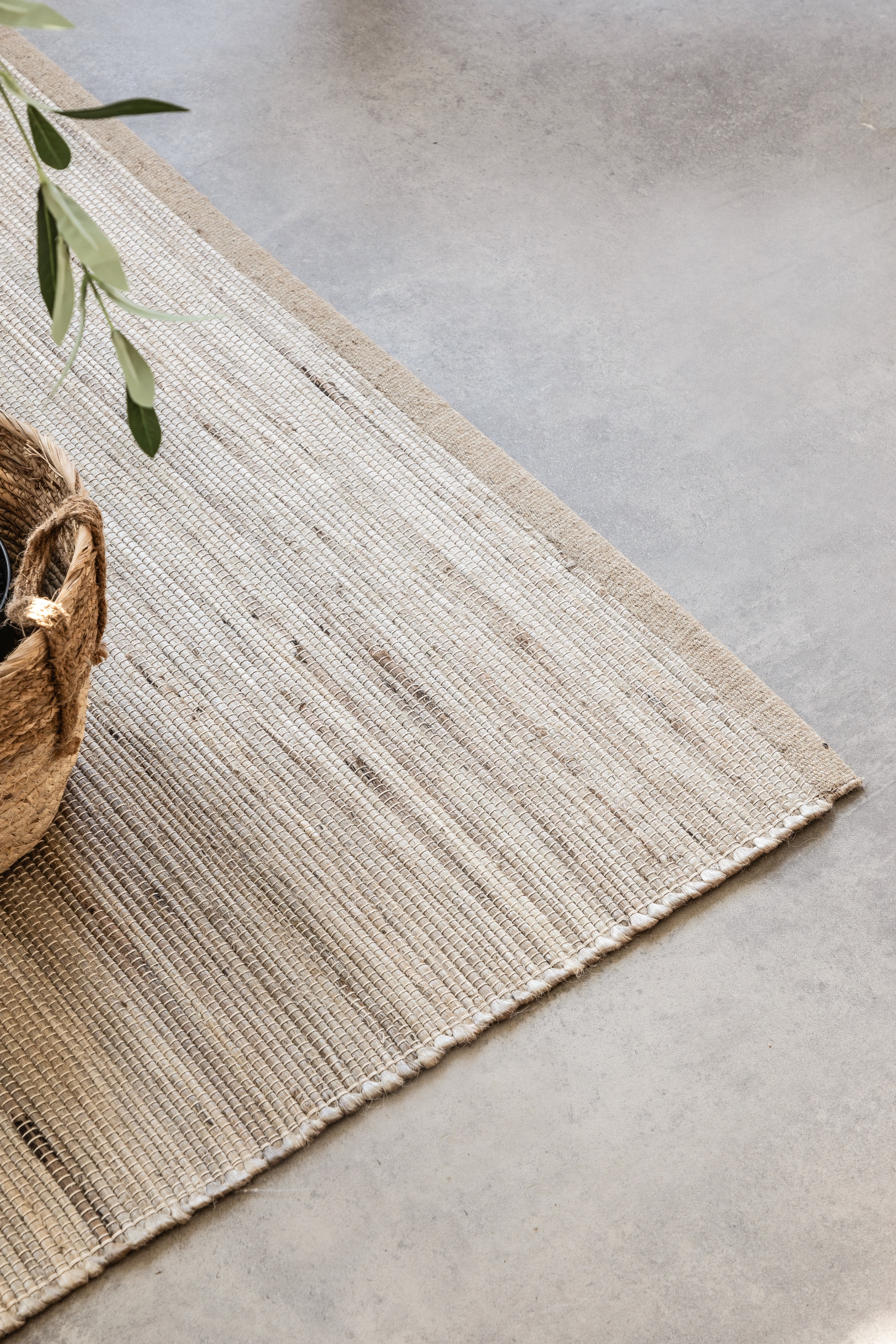 HANSE Home Teppich »Dhaka Juteteppich«, rechteckig, 5 mm Höhe, Läufer, handgewebt, Jute, Wolle, Natur, Wohnzimmer, Flur, Klassisch