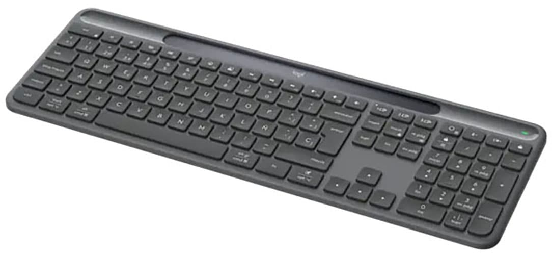 Logitech Tastatur »Signature Slim Solar+ K980« (Angenehmes Tippen | Easy-Switch | Fn-Tasten | Lautstärkeregler | Multimedia-Tasten | Profil-Speicher | USB-Anschluss | Windows-Sperrtaste | Ziffernblock)
