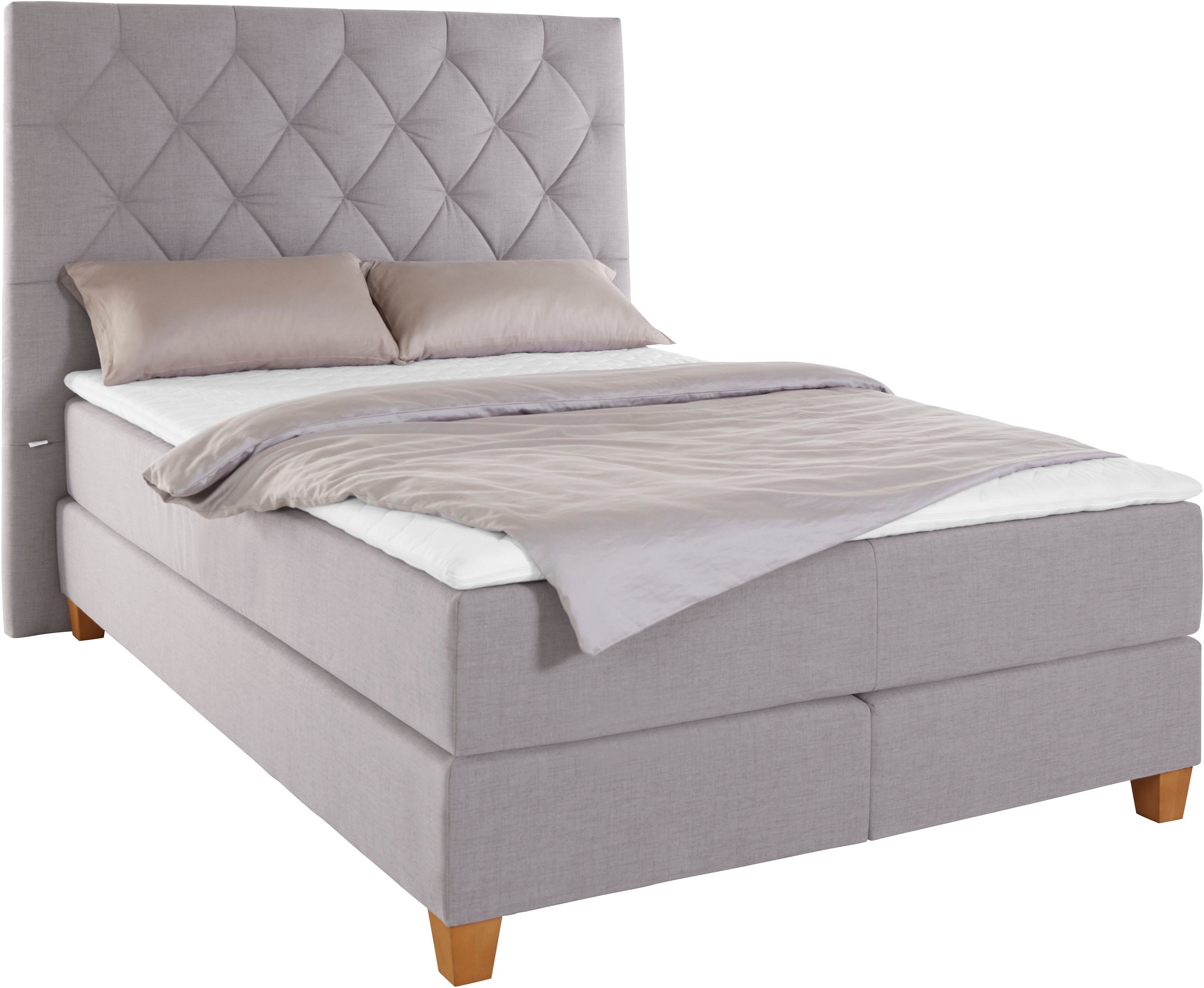 Guido Maria Kretschmer Home&Living Boxspringbett »Harmones hoch«, in 3 Breiten, Härtegrad auch im Mix mit je 1 Matratze in H2 und H3