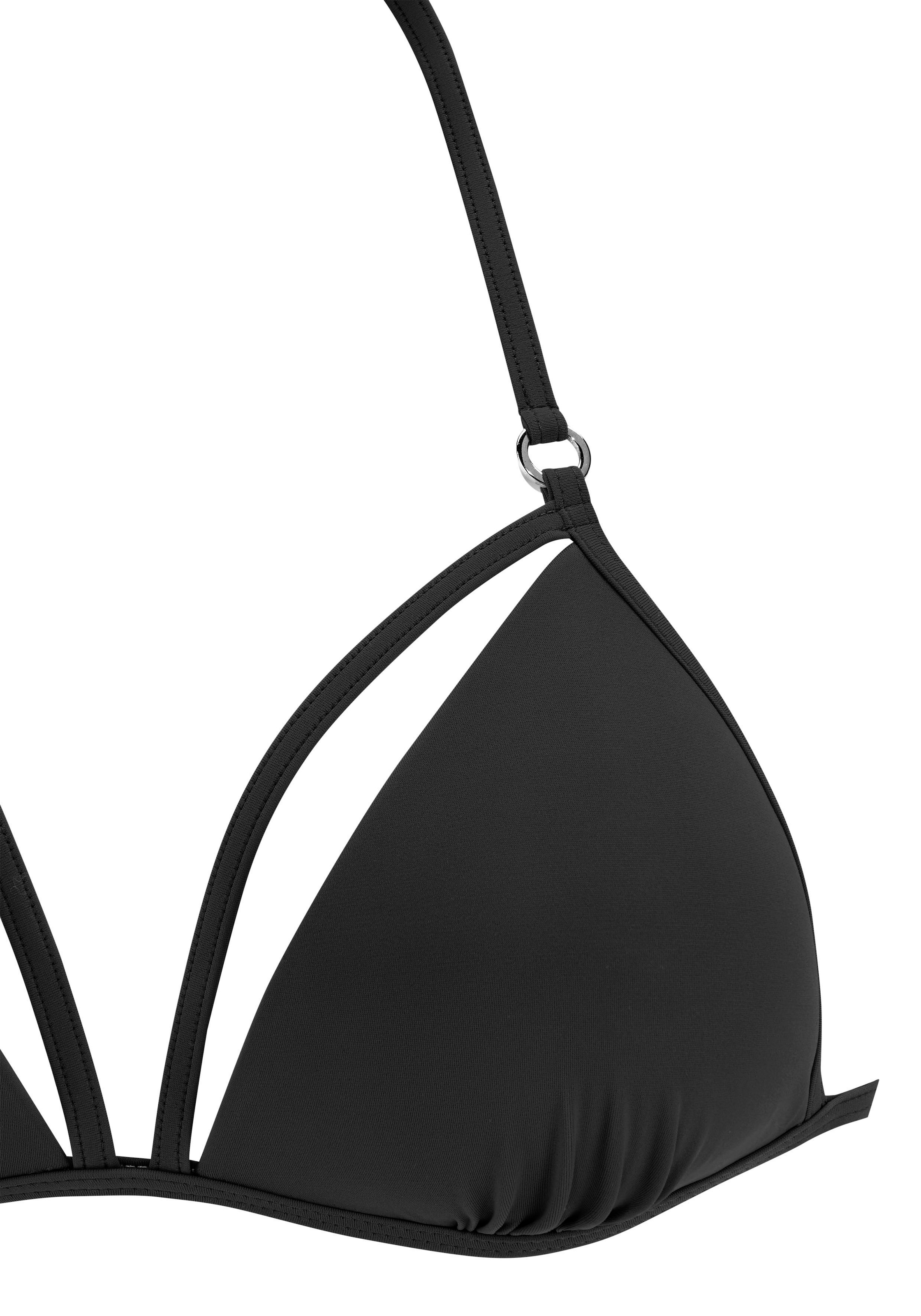 Vivance Triangel-Bikini, mit Zierstraps und Push-up-Effekt