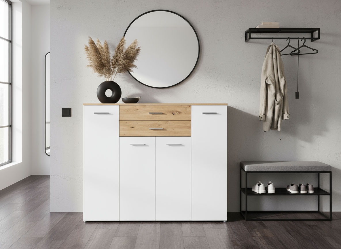 Home affaire Hochkommode »Prato« mit 2 Schubkasten