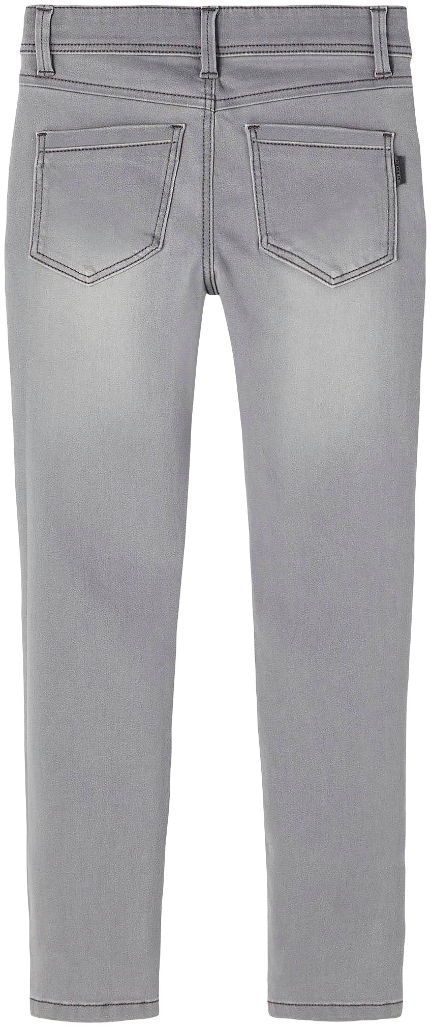 Name It Stretch-Jeans »NKMSILAS für Jungen mit verstellbarem Bund und schlanker Form« slim fit, Denim, Abriebeffekte, angesetztes Bündchen