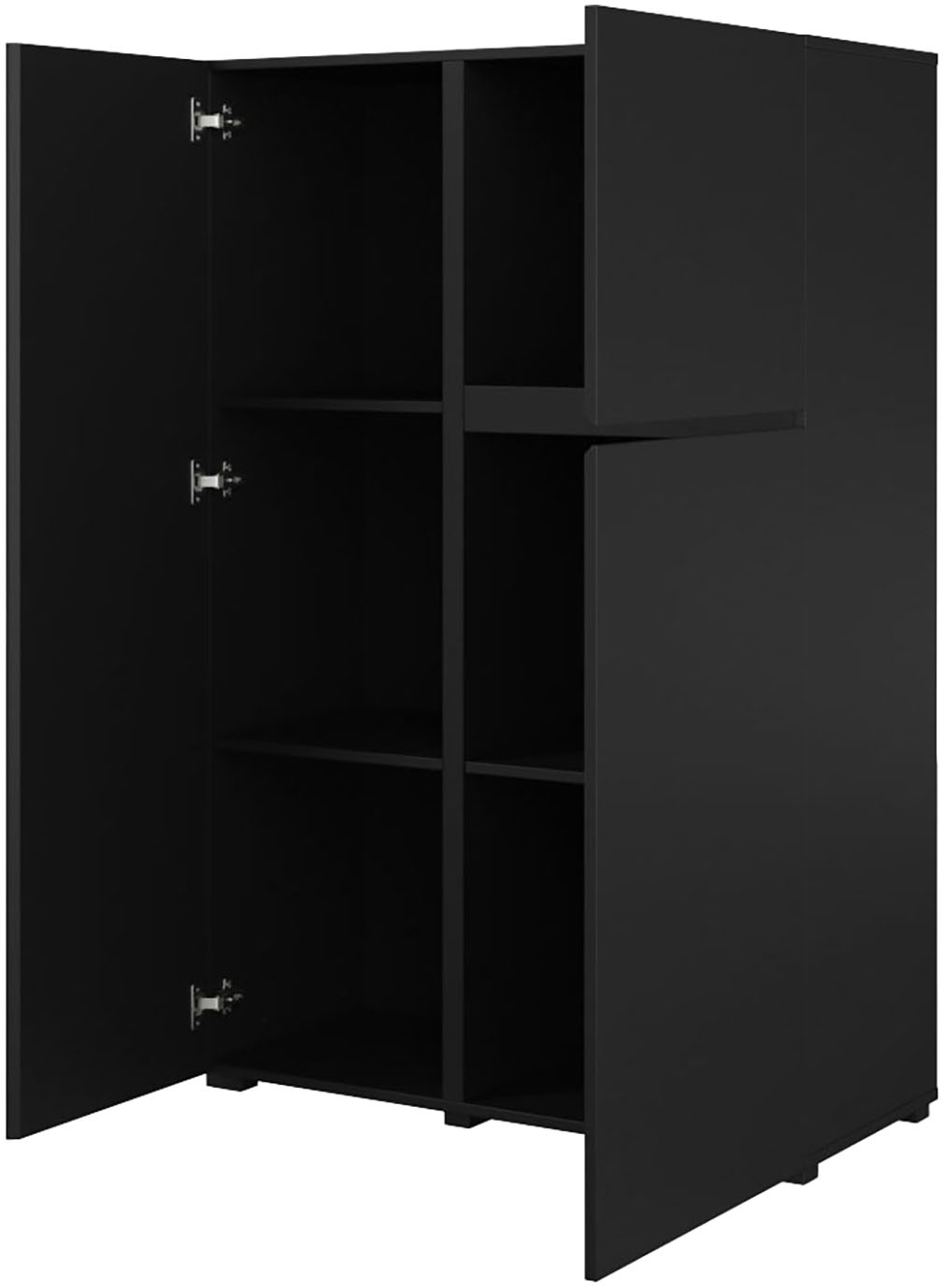 OTTO home Highboard »Metric,Breite 92cm, moderne grifflose Hochkommode 3 Türen,Highboard« Hochschrank mit viel Stauraum, Einlegeböden verstellbar, Türkommode