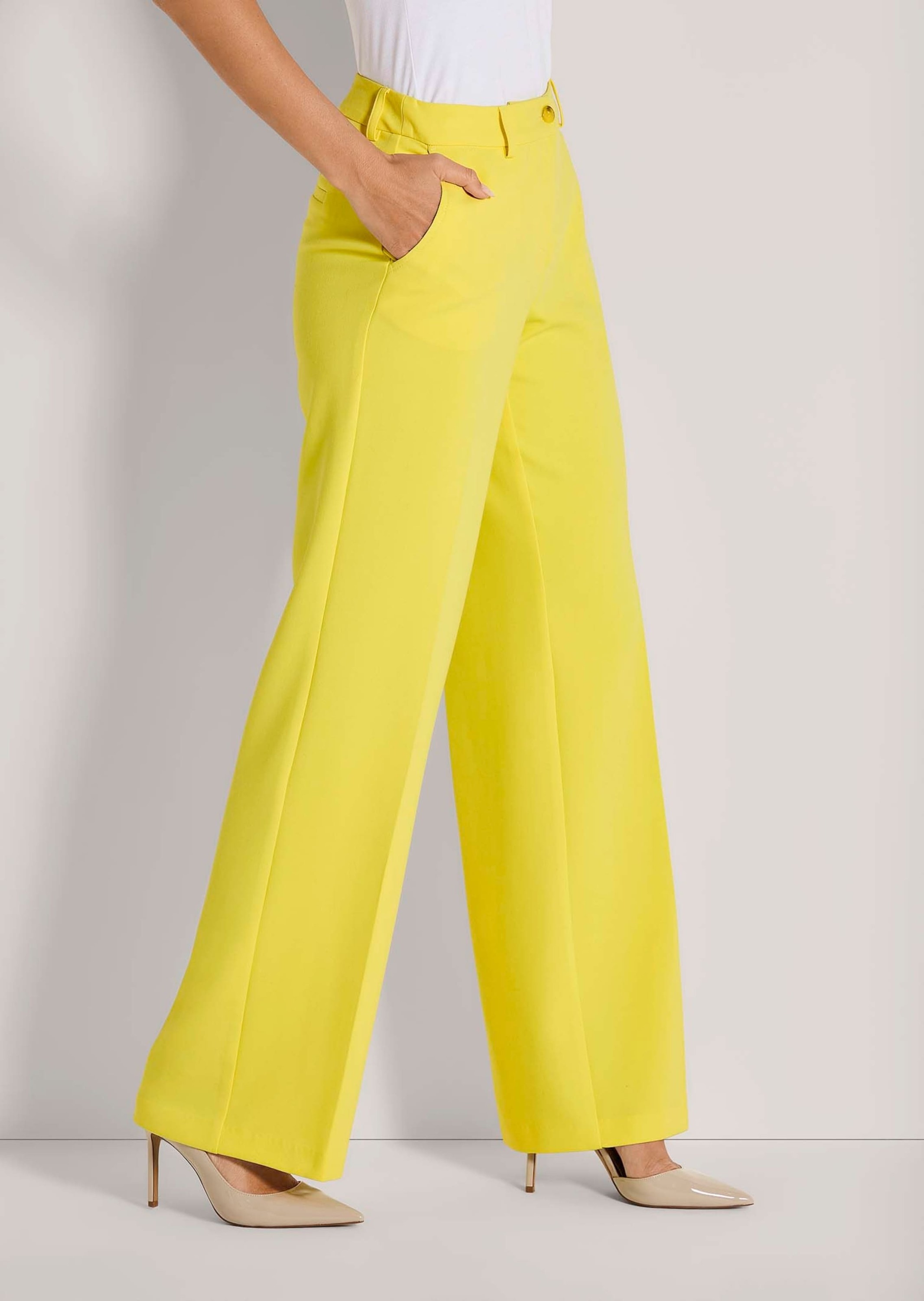 MADELEINE Bügelfaltenhose »Hose Elegante Marlenehose mit Bügelfalten«