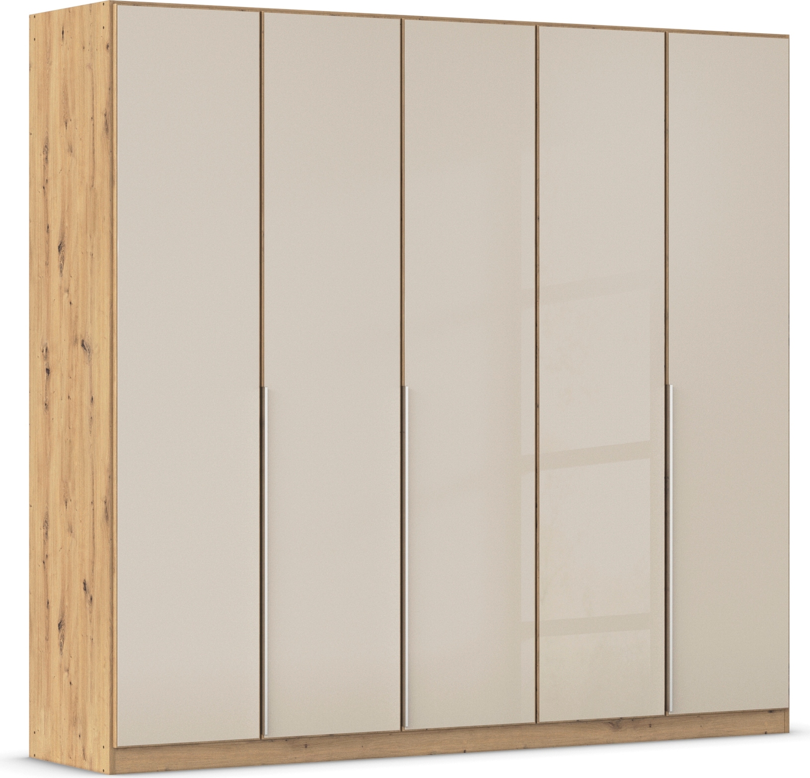 rauch Drehtürenschrank »Kleiderschrank Kleiderschränke Schrank Garderobe AGORDO mit Glasfront«, (in zwei Griff-Farben), durchdachte Innenausstattung, in 6 Breiten und 2 Höhen MADE IN GERMANY