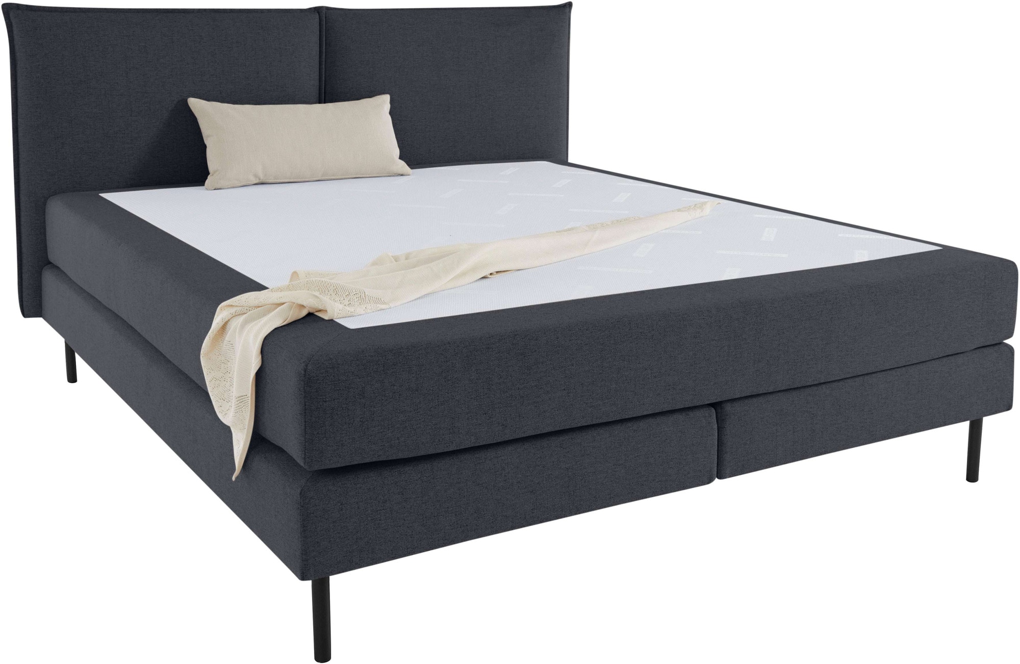 LeGer Home by Lena Gercke Bett »ERIK Boxbett mit Bonnell-/Taschen-Federkernmatratze, Breite 160/180cm« wahlweise Härtegrad der Matratze H2/H3/H4, Polsterbett mit/ohne Topper