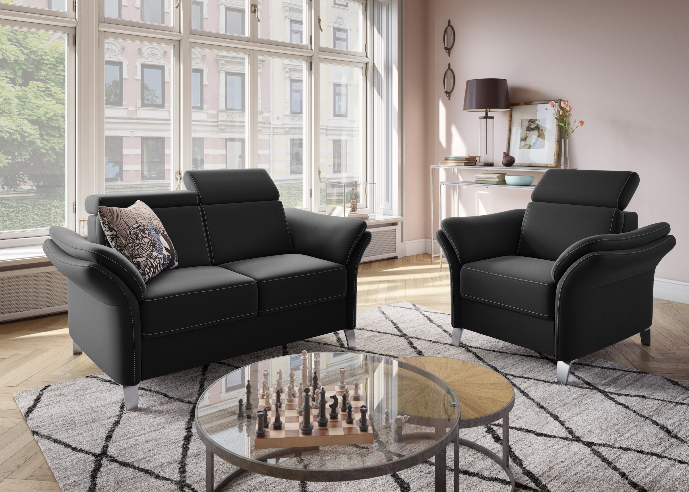 sit&more Sessel »Vincenzo« inklusive Kopfteilverstellung