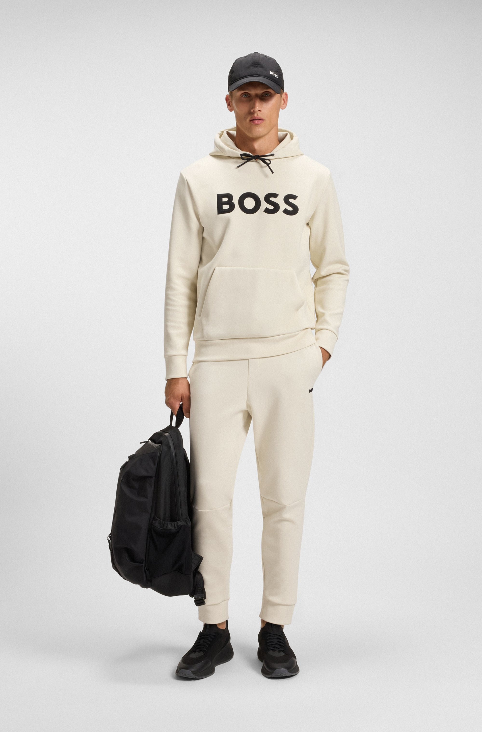 BOSS GREEN Kapuzensweatshirt »Soody Zone« mit Kängurutasche, regular fit, Logodruck