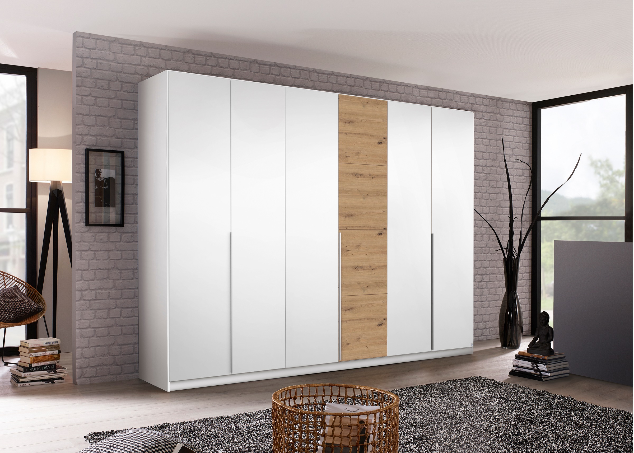 rauch Drehtürenschrank »Bellezza«, inkl. Schubkasteneinsatz, Wäscheeinteilung und weiterem Zubehör