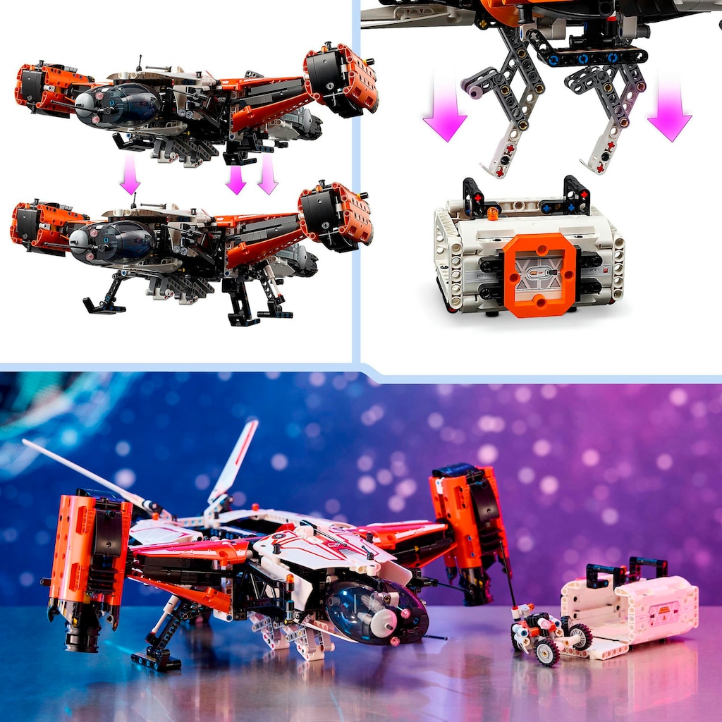 LEGO® Konstruktionsspielsteine »VTOL Schwerlastraumfrachter LT81 (42181), LEGO® Technic«, (1365 St.)