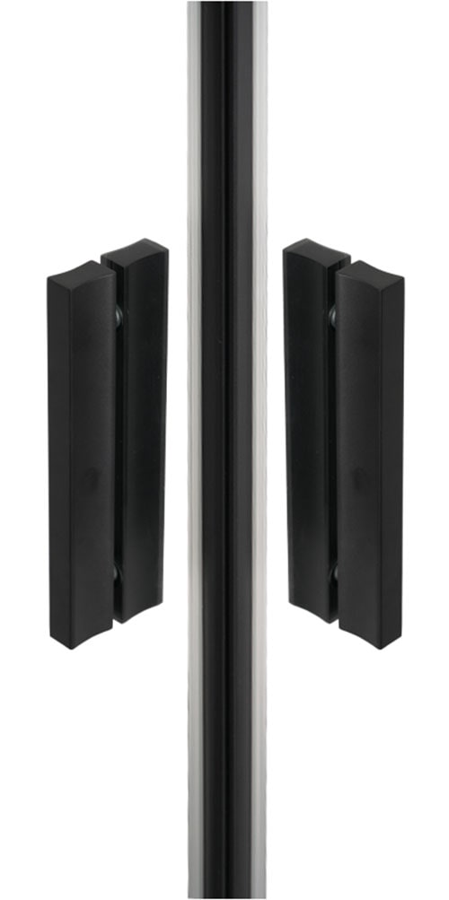 welltime Eckdusche »New Summer Black« verbessertes Rollensystem, schwarzer Aluminiumrahmen