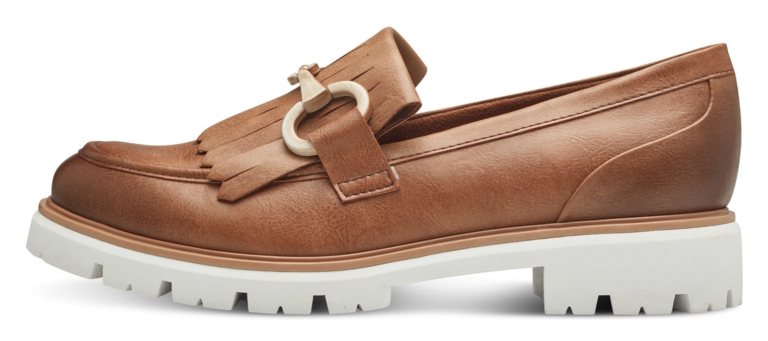 MARCO TOZZI Slipper, Chunky Loafer, Slipper in veganer Verarbeitung