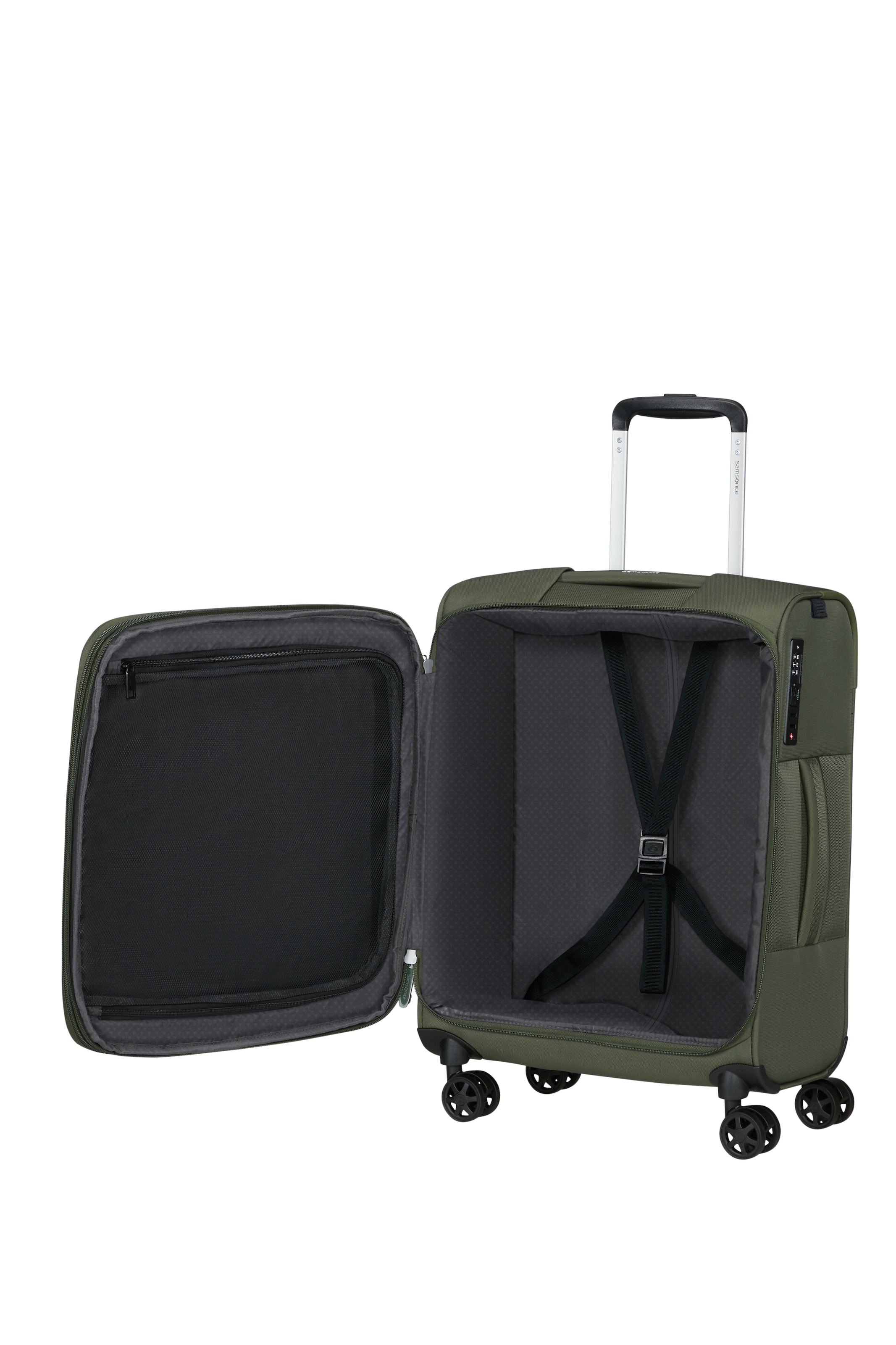 Samsonite Weichgepäck-Trolley »GOTWIST« 42 l 4 Rollen mit Teleskopgriff und mehreren Tragegriffen, innen aus Polyester