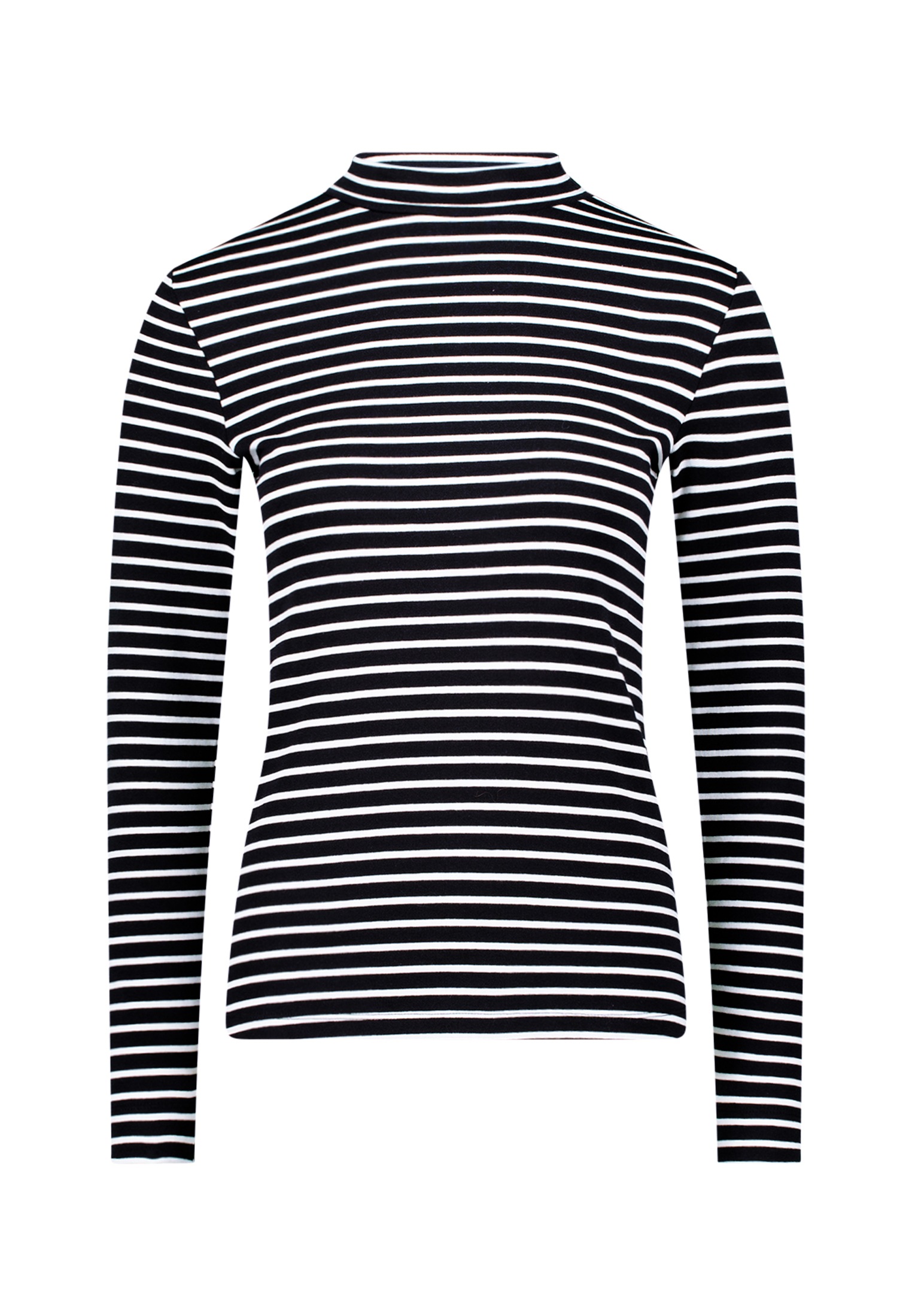 Zero 3/4-Arm-Shirt »Ringelshirt mit Stehkragen«