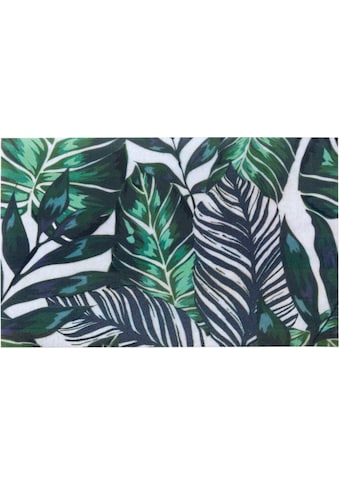 my home Fußmatte »Dschungel«, rechteckig, 6 mm Höhe, Floral, Blätter, robust, Eingang,... kaufen