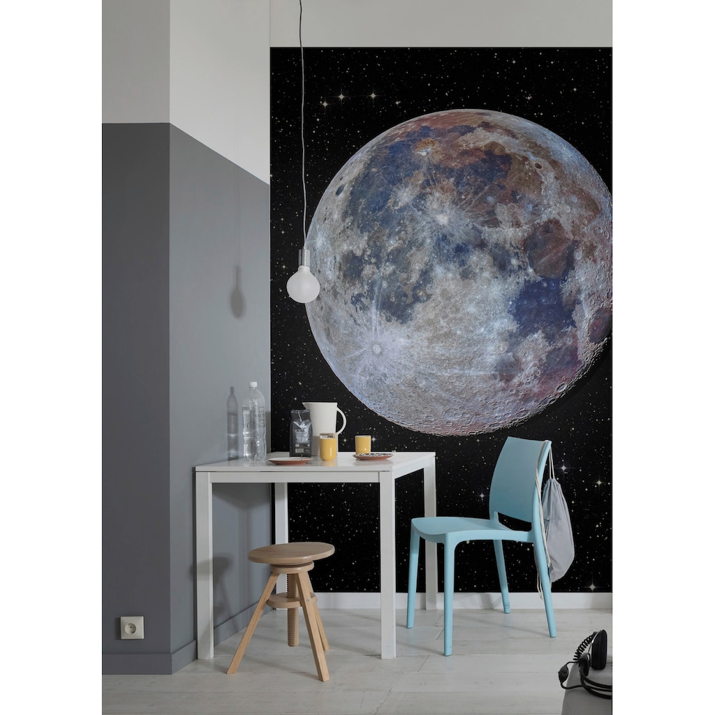 Komar Fototapete »Lunar«, bedruckt-Comic-Retro-mehrfarbig