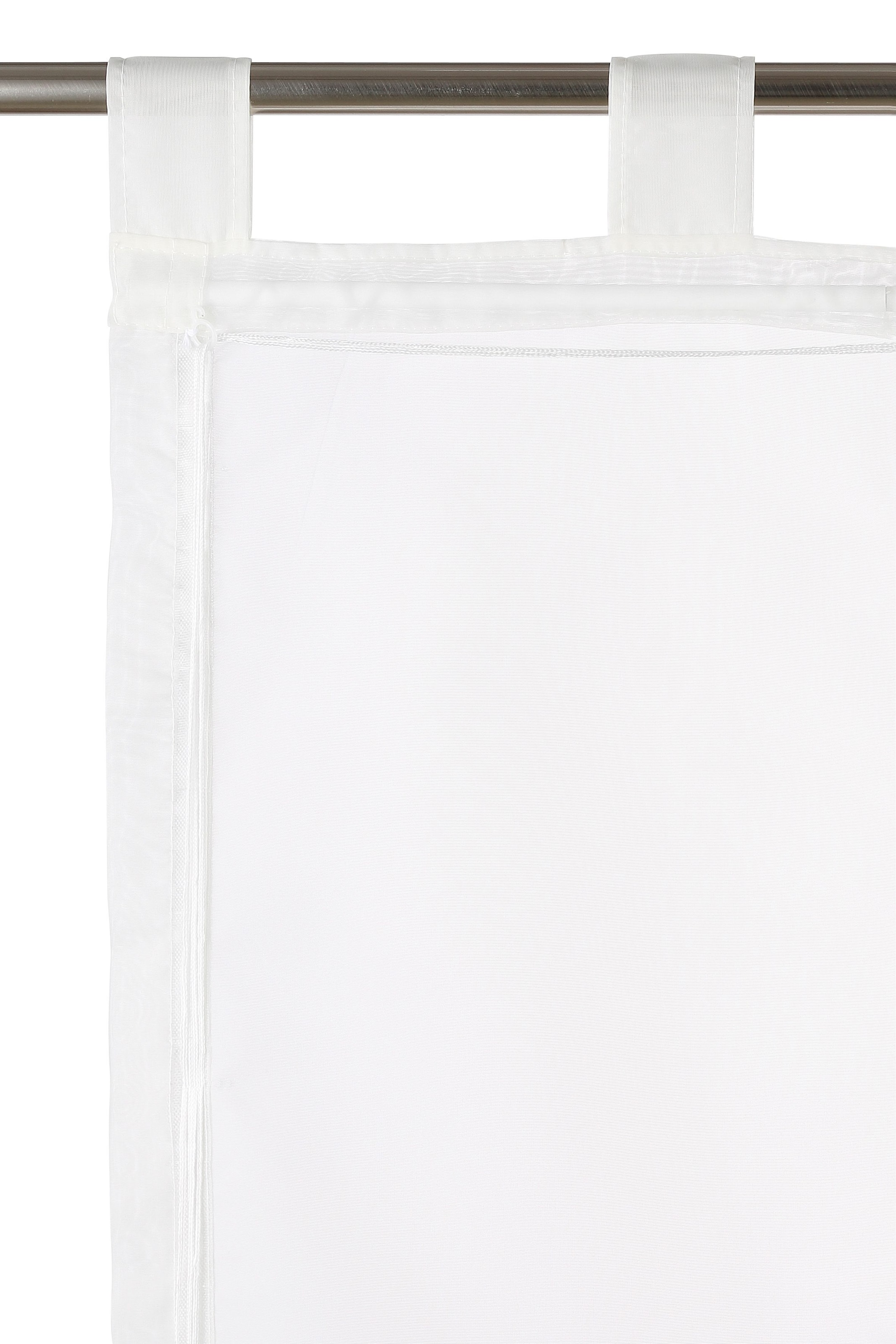 Raffrollo home »Sorel«, mit Schlaufen, Bestickt, my Polyester Transparent, kaufen online
