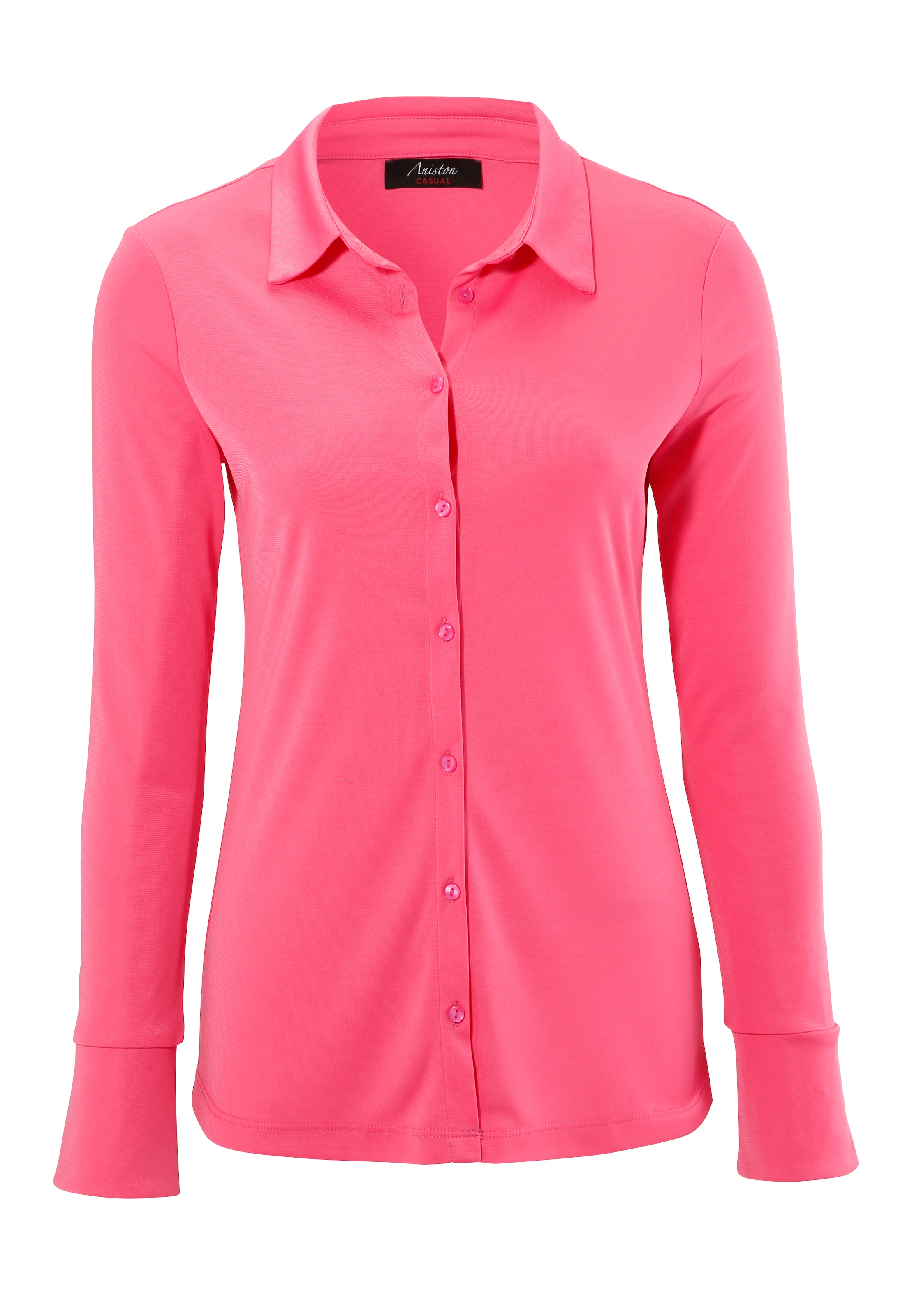 Aniston CASUAL Hemdbluse, strukturierter in bei ♕ Jersey-Crepé-Qualität
