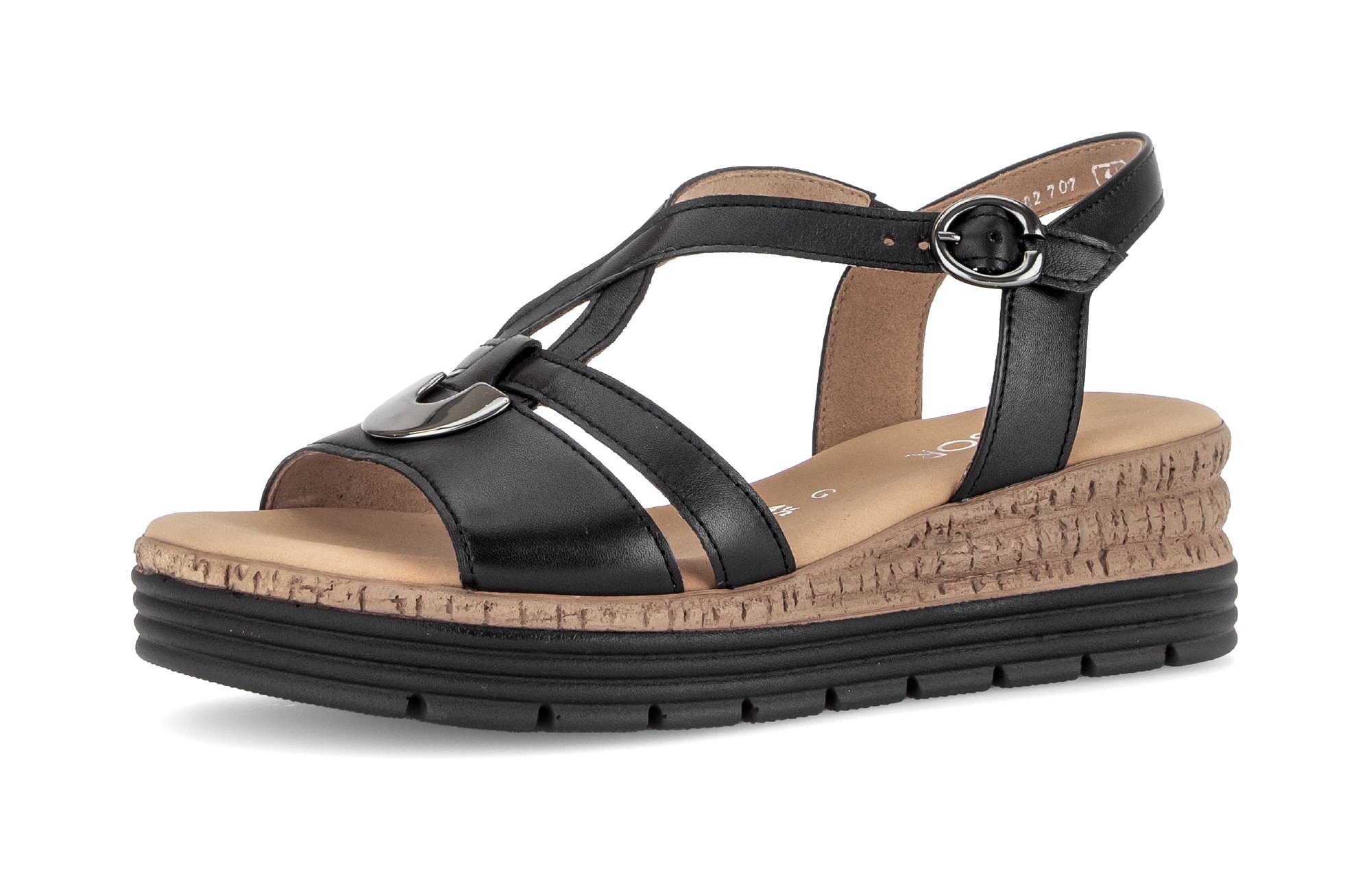 Gabor Keilsandalette »Genua«  , Riemchensandale, Sommerschuh, Komfortschuh in Weite G (=weit)
