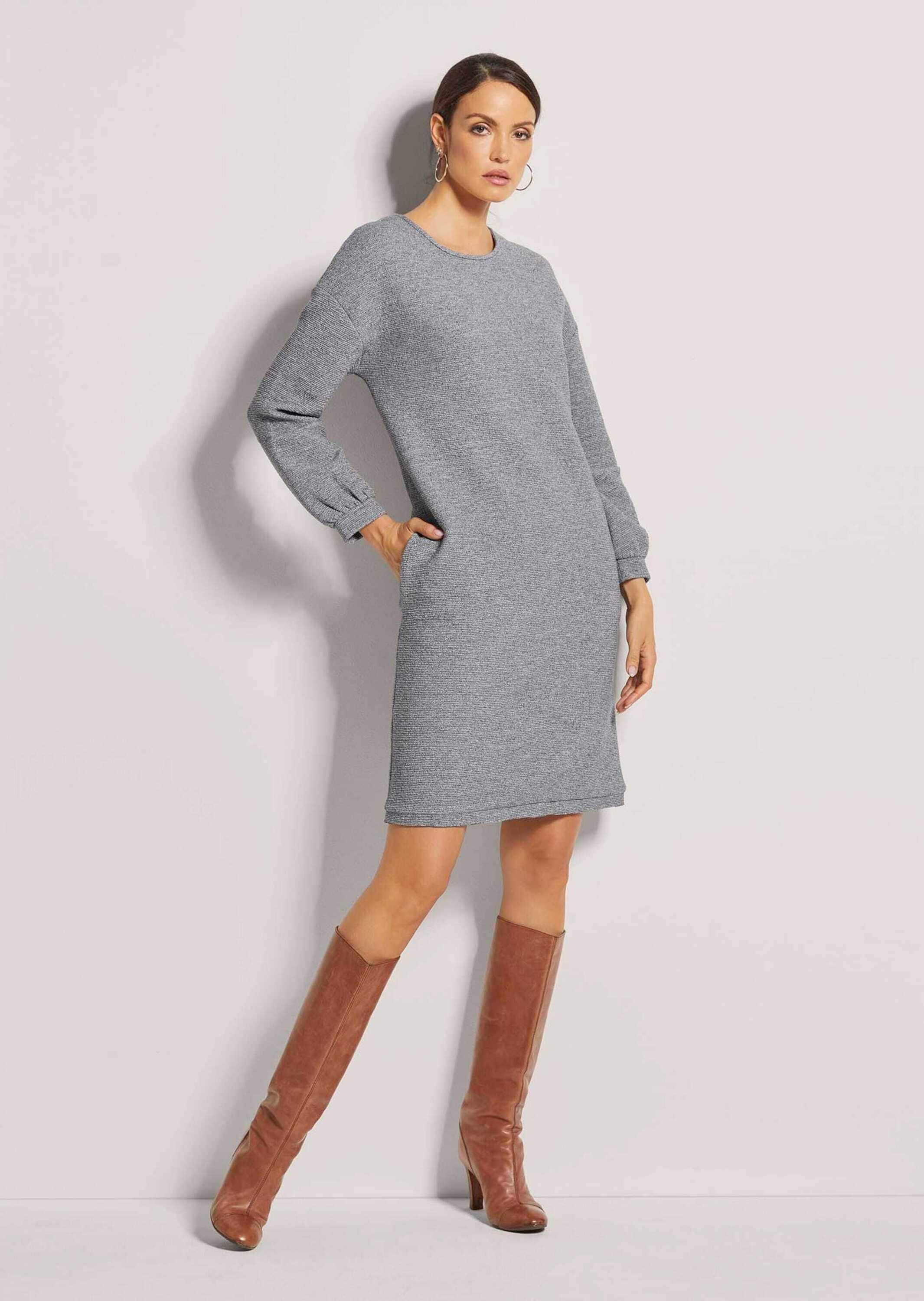 MADELEINE Sommerkleid »Kleid Lässiges Rundhals-Kleid mit Taschen«