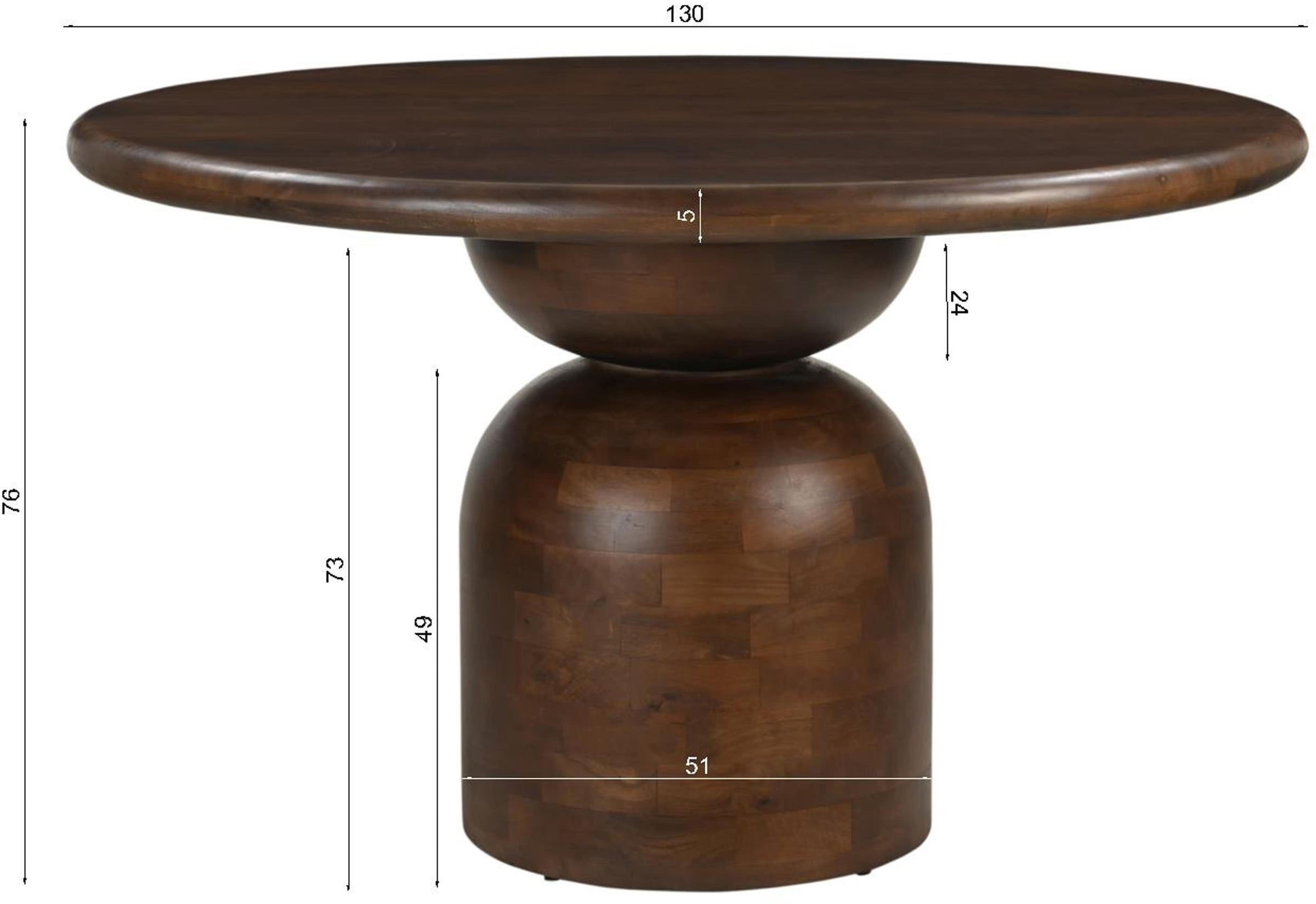 SIT Esstisch »MANGO NATURAL«, geometrisches Gestell