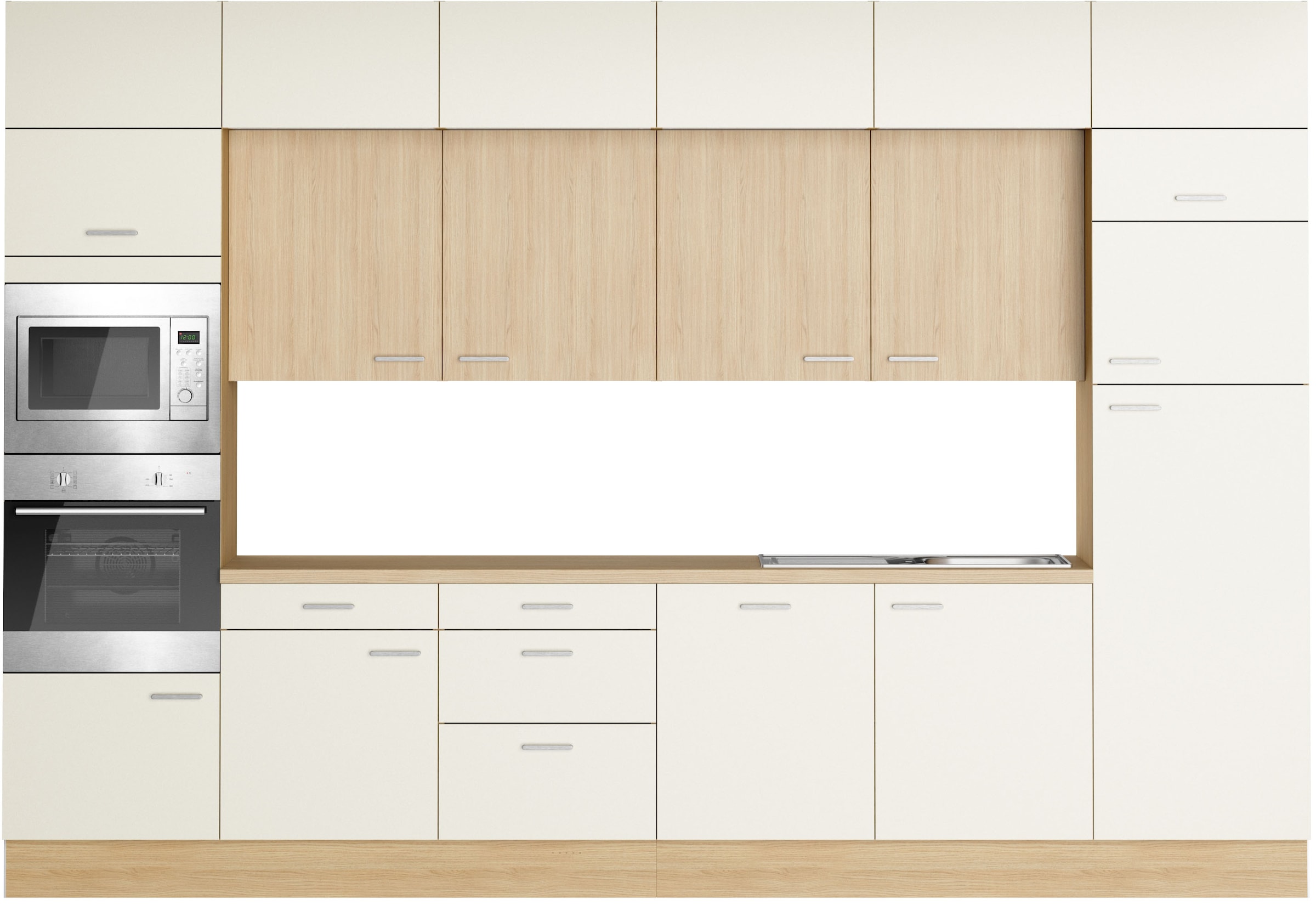 KOCHSTATION Küchenzeile "KS-Lucy" Breite 360 cm, Soft-Close, inkl. Zubehör, wahlweise mit E-Geräten