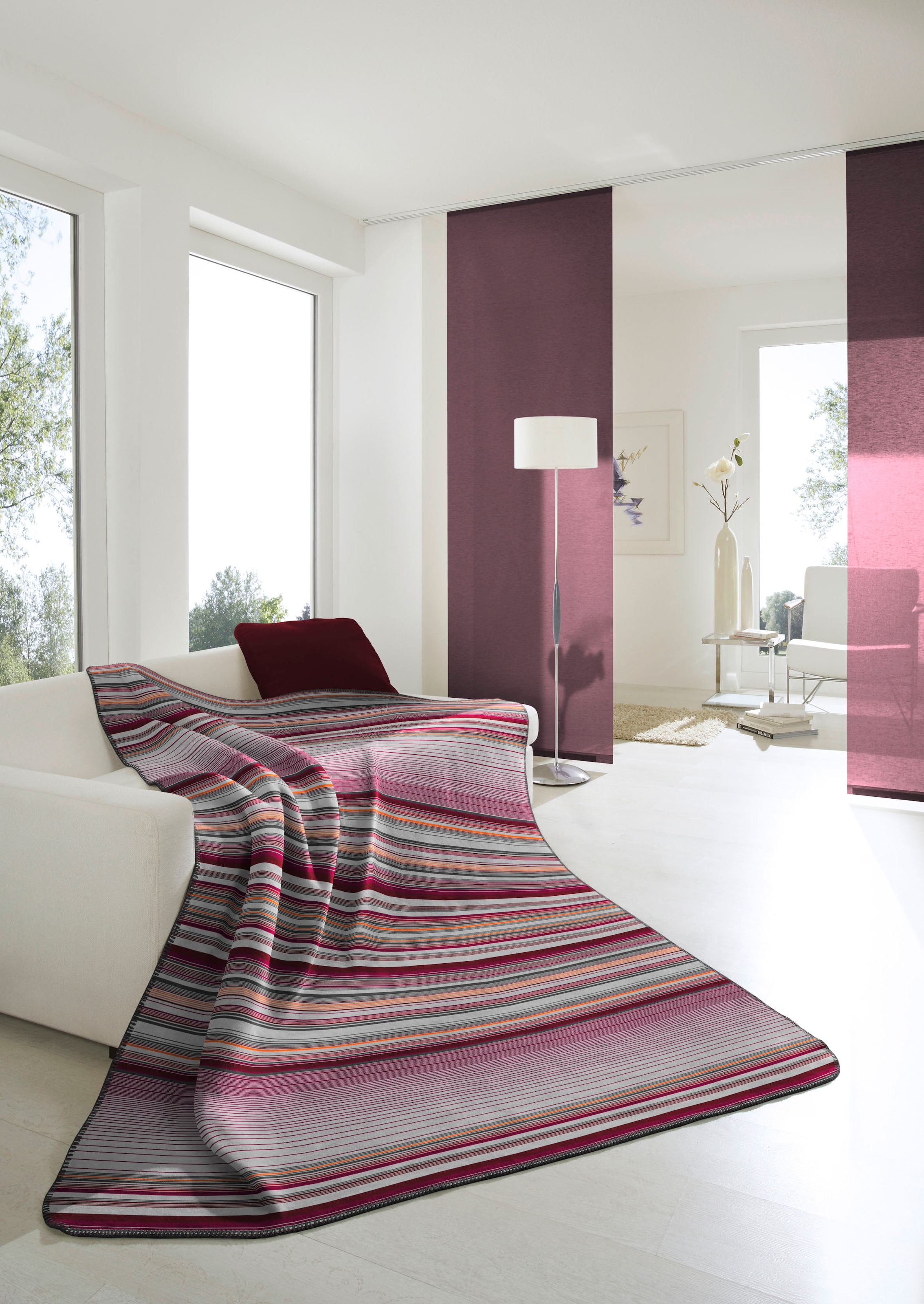 Biederlack Wohndecke »Stripe«, mit Streifen-Design, Kuscheldecke