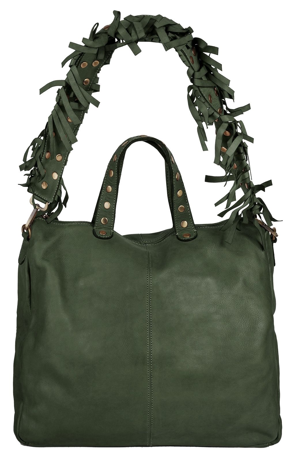 Samantha Look Umhängetasche, echt Leder, Made in Italy