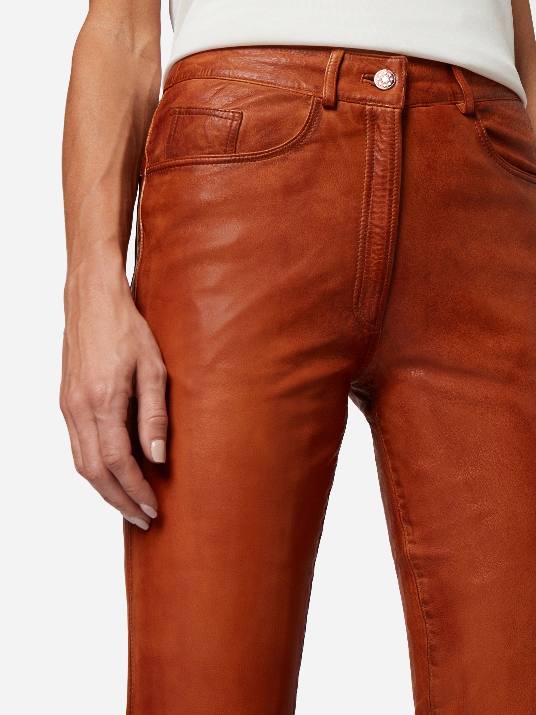 RICANO 5-Pocket-Hose »Lederhose 9809«  Handgefertigt aus echtem Leder