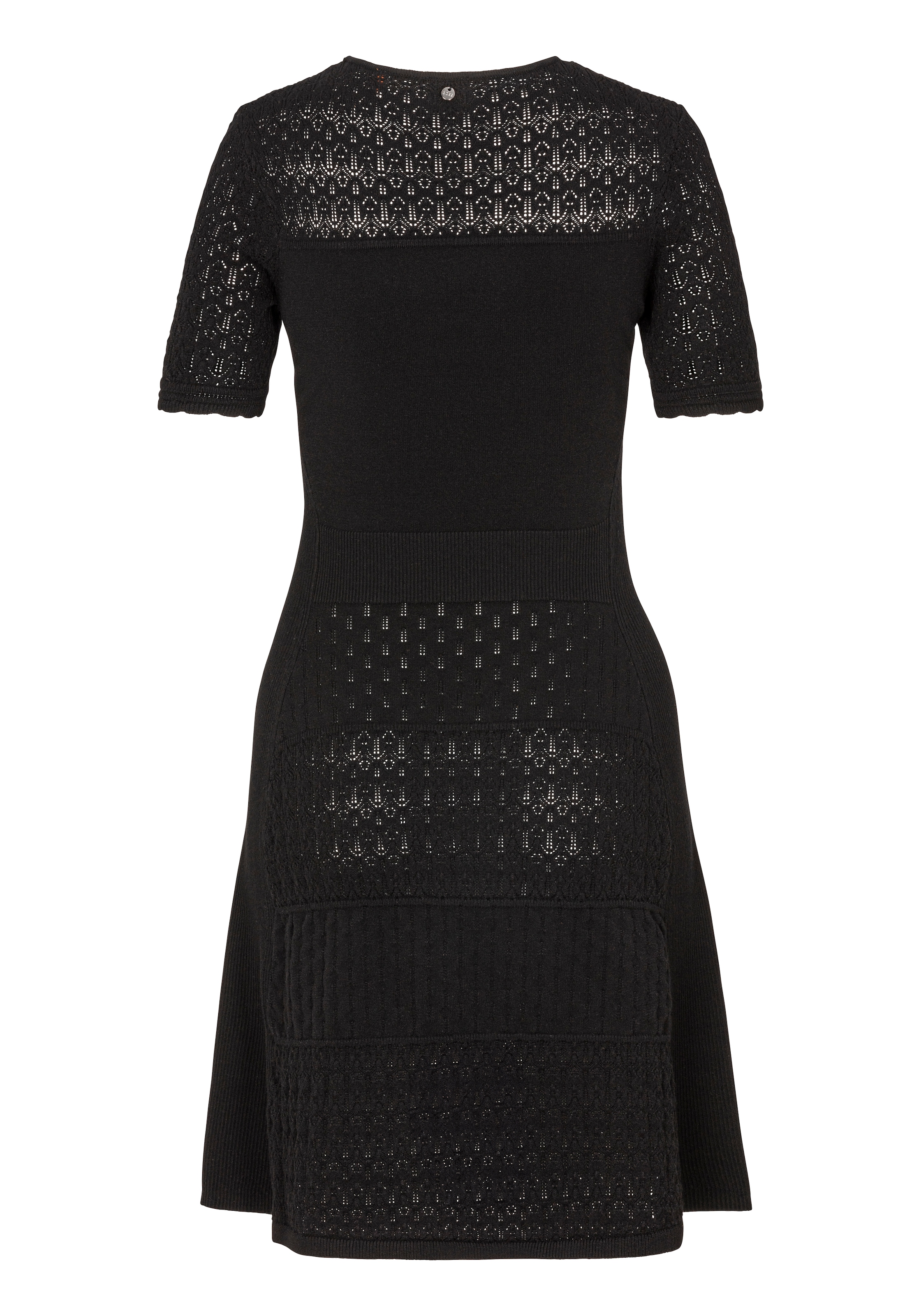 BOSS ORANGE Strickkleid »Fuart Premium Damenmode«, mit BOSS Logo-Charm
