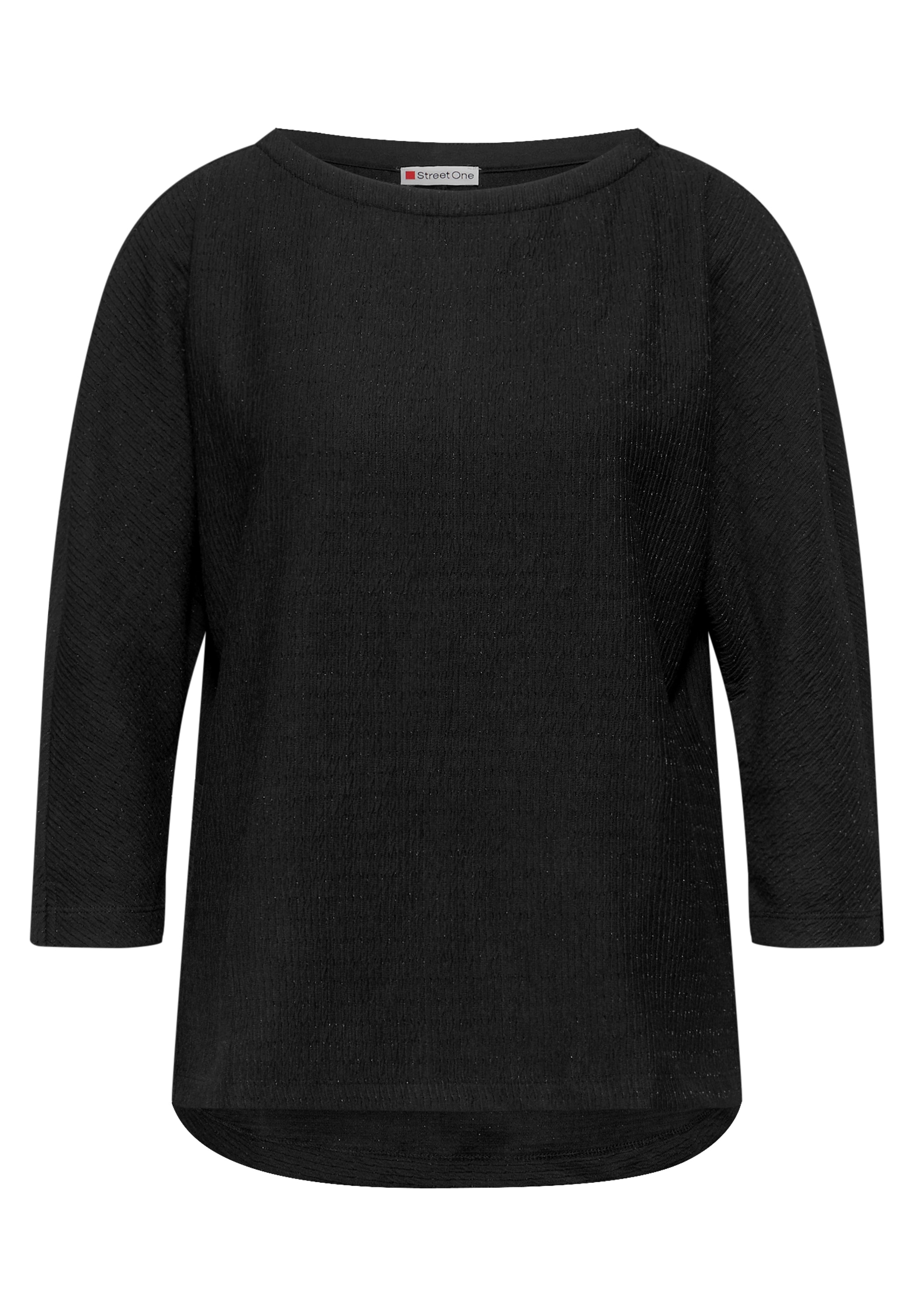 STREET ONE 3/4-Arm-Shirt im Glitzer-Look