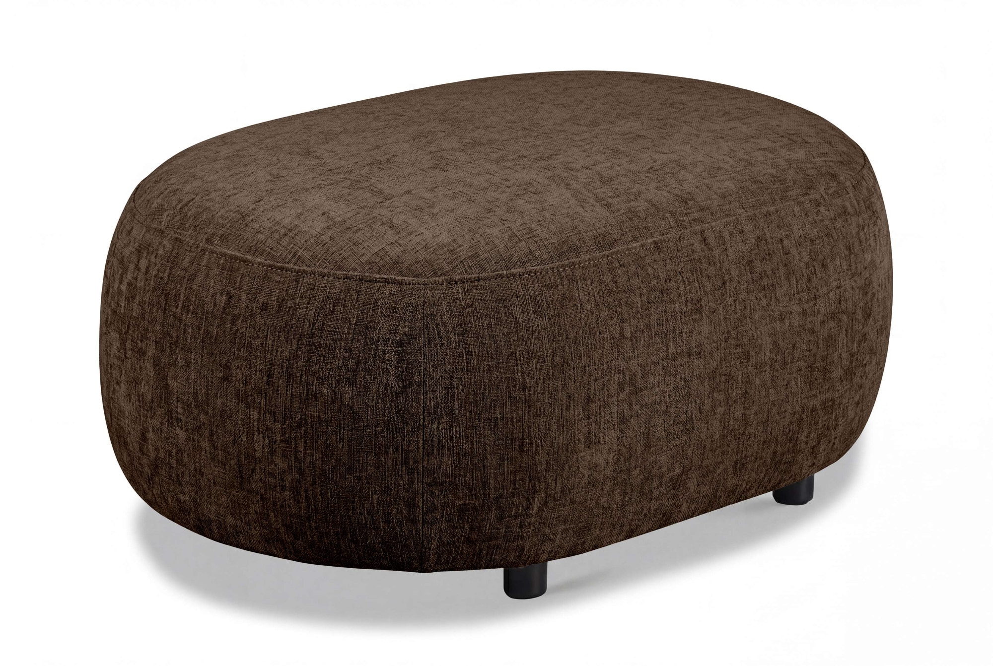 OTTO home Polsterhocker »OSTRUP, Naturtöne, Boucle oder Chenille« 90x64 cm, organische Form mit sanften Rundungen