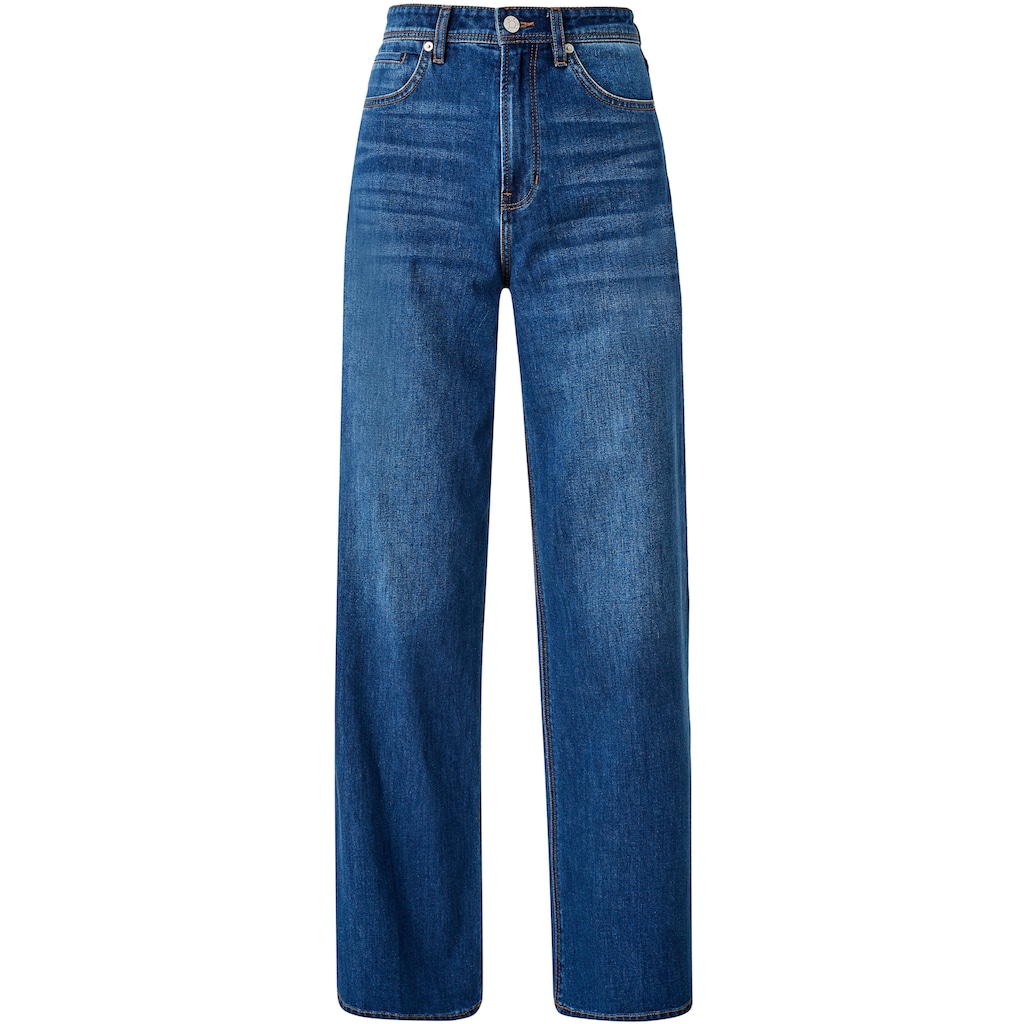 s.Oliver High-waist-Jeans, mit verlängerten Gürtelschlaufen