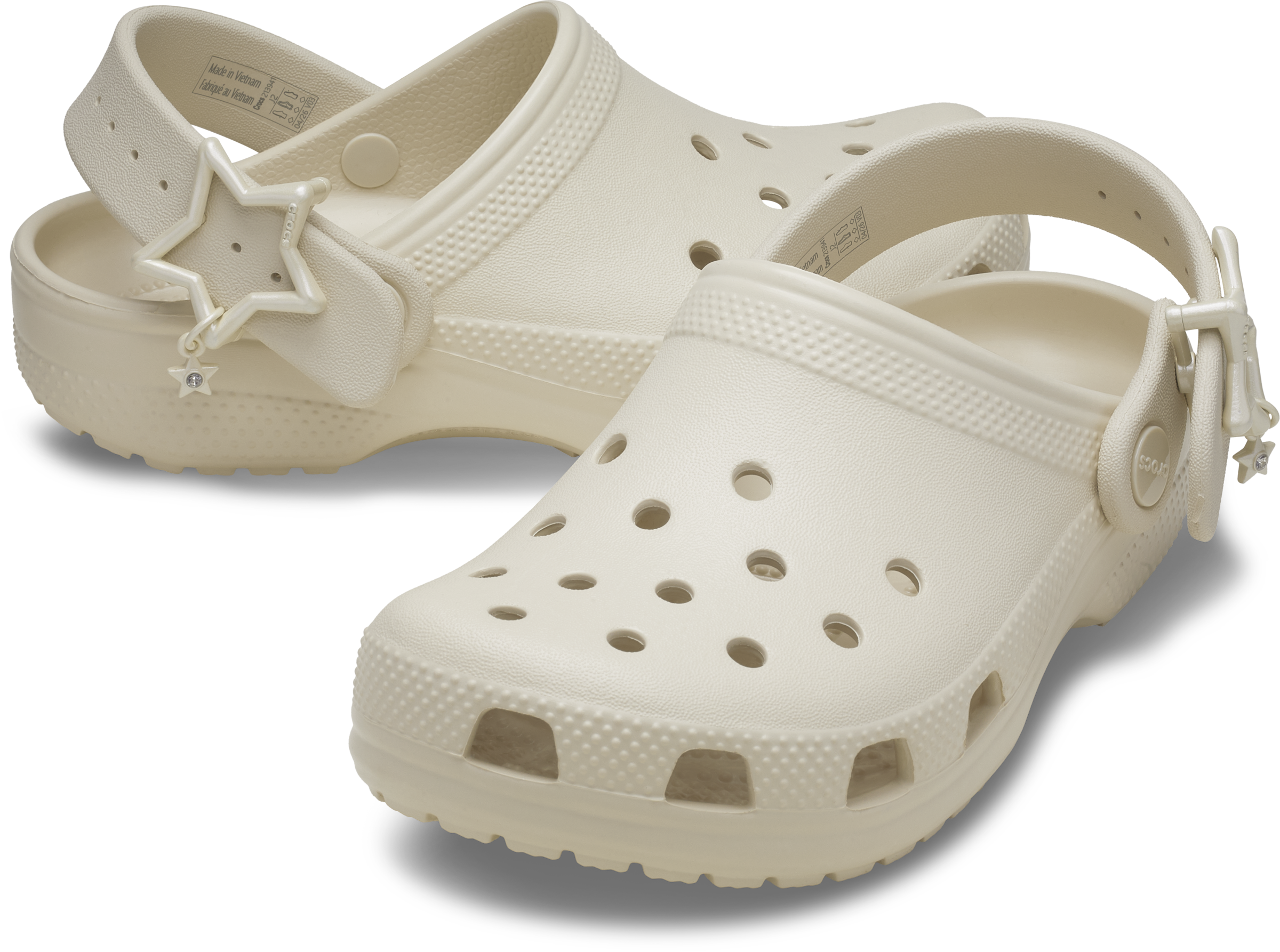 Crocs Clog »Classic Star Buckle Clog K«  Schlupfschuh, Hausschuh mit leicht genoppter Innensohle